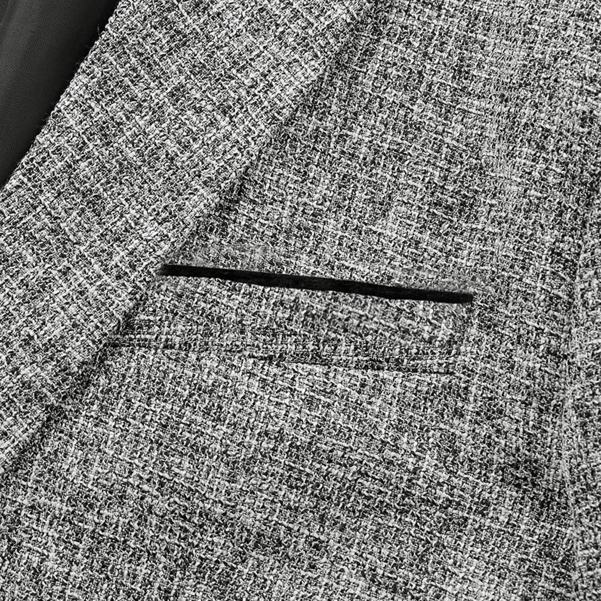 Allthemen Blazer para Hombre diseño Ajustado con botón de veston Chaqueta de Traje Elegante Formal para Bodas Negocios y veladas