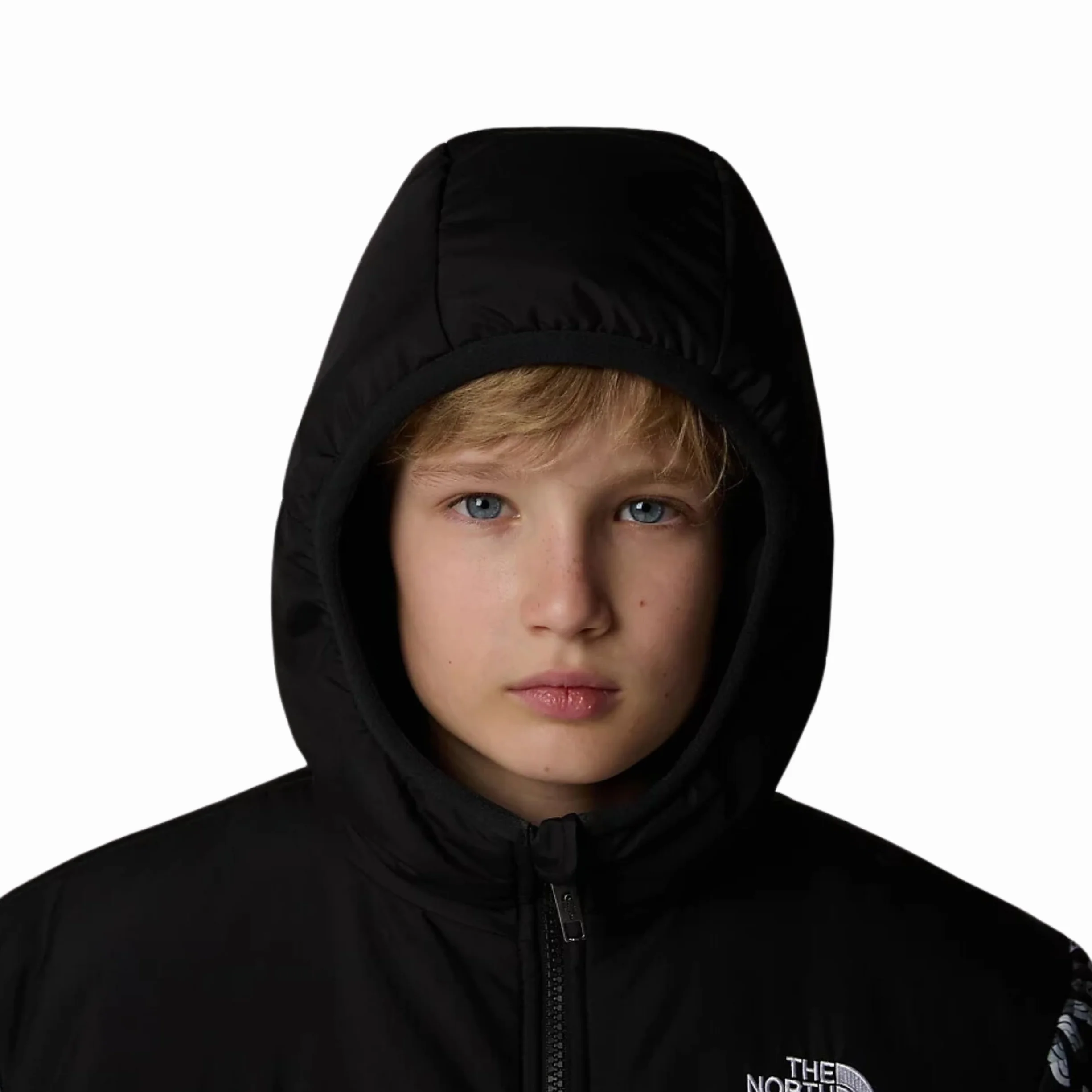 THE NORTH FACE Reversible Shasta Full Zip Hooded Jacket | Waterproof Finish With Heatseeker Insulation & Secure Zip Hand Pockets Chaqueta Niños (Pack de 1)