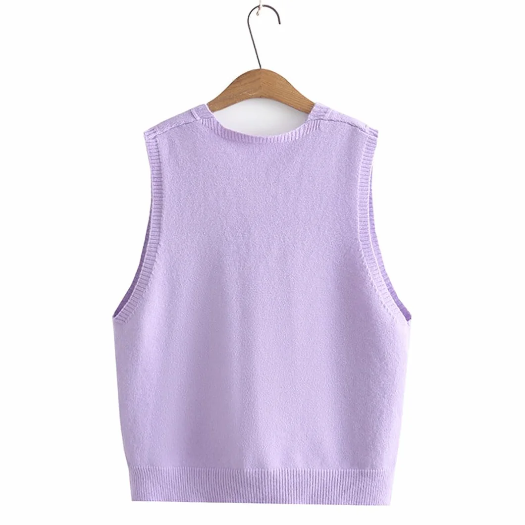 Chaleco Cárdigan De Talla Grande para Mujer, Suéter De Punto Sin Mangas con Cuello En V, De Gran Tamaño