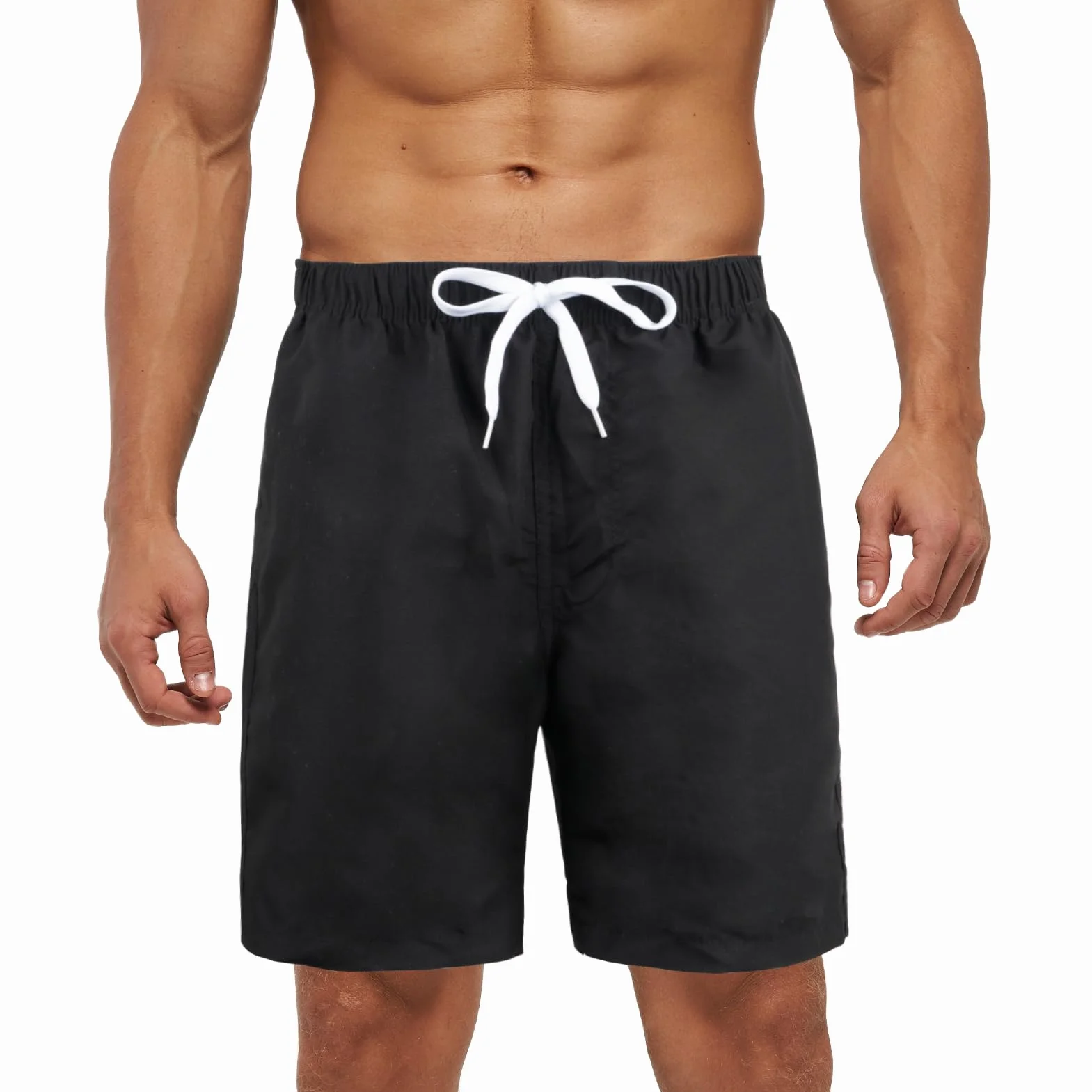 Meioro Hombres Pantalones Cortos de Baño con Bolsillos de Secado Rápido Cortos de Natación en Forma Verano,Ocio Cintura Elástica Ajustable Boardshorts,Deportivos Transpirables