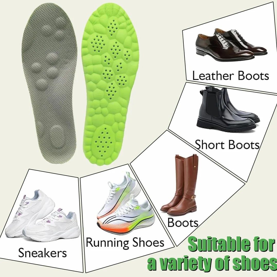 Plantillas Memory Foam para Deporte, Trabajo y Uso Diario Plantillas Fascitis Plantar Plantillas Ortopédicas Transpirables