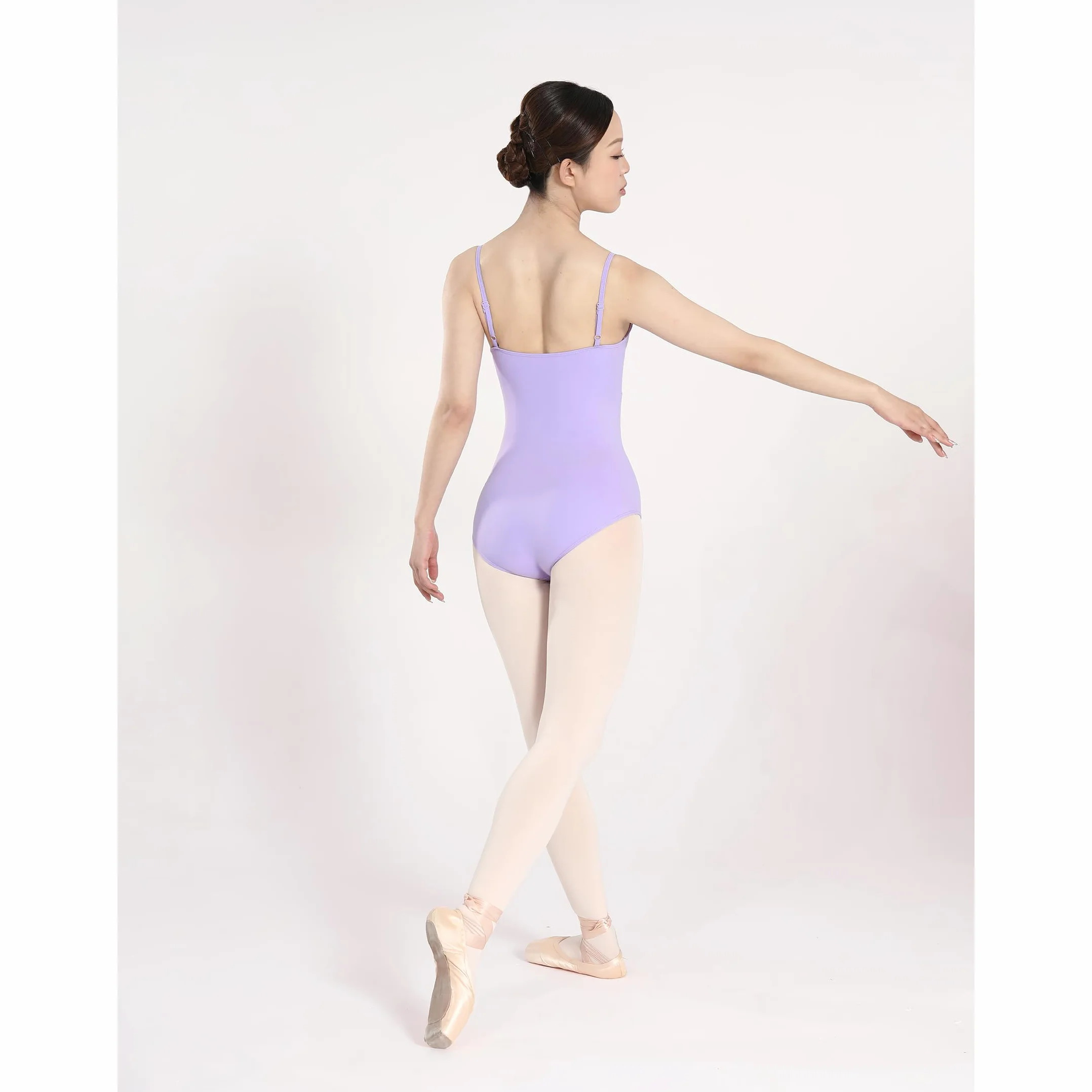 Maillot Danza Ballet sin Mangas Leotardos Gimnasia Ritmica para Mujer con Cuello en V Nude