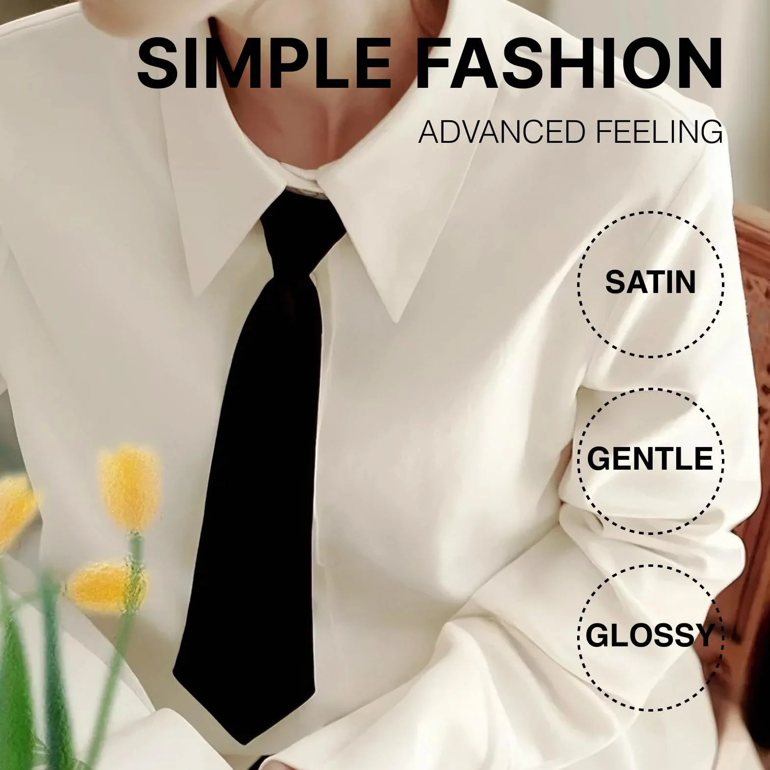 Corbatas para Mujer, 2 Piezas Corbata Ajustable para Niña Corbata Larga, Ideal para Cosplay, Escuela, Bodas, Fiestas y Más