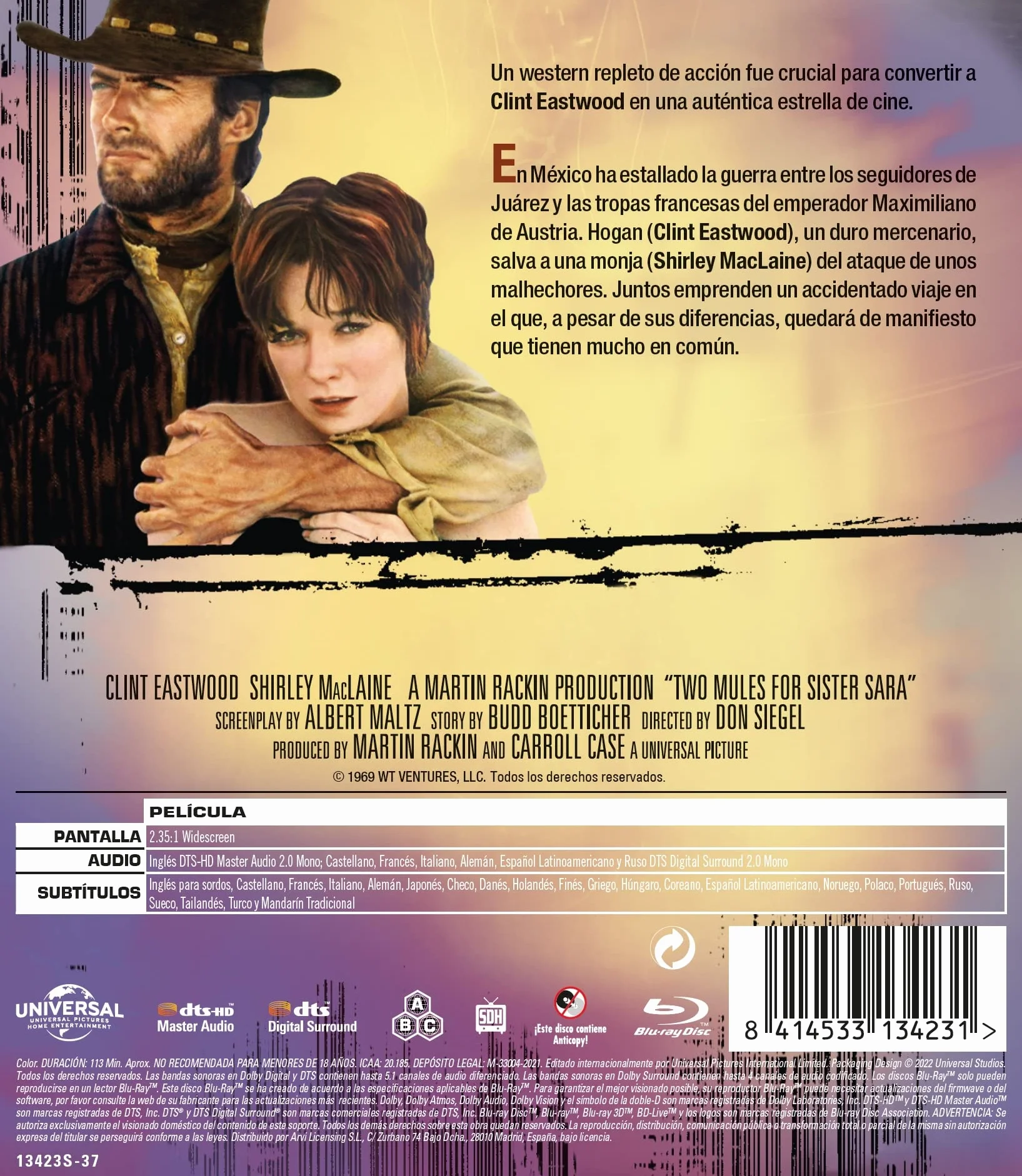 Dos mulas y una mujer (Ed. 2022) Blu-ray