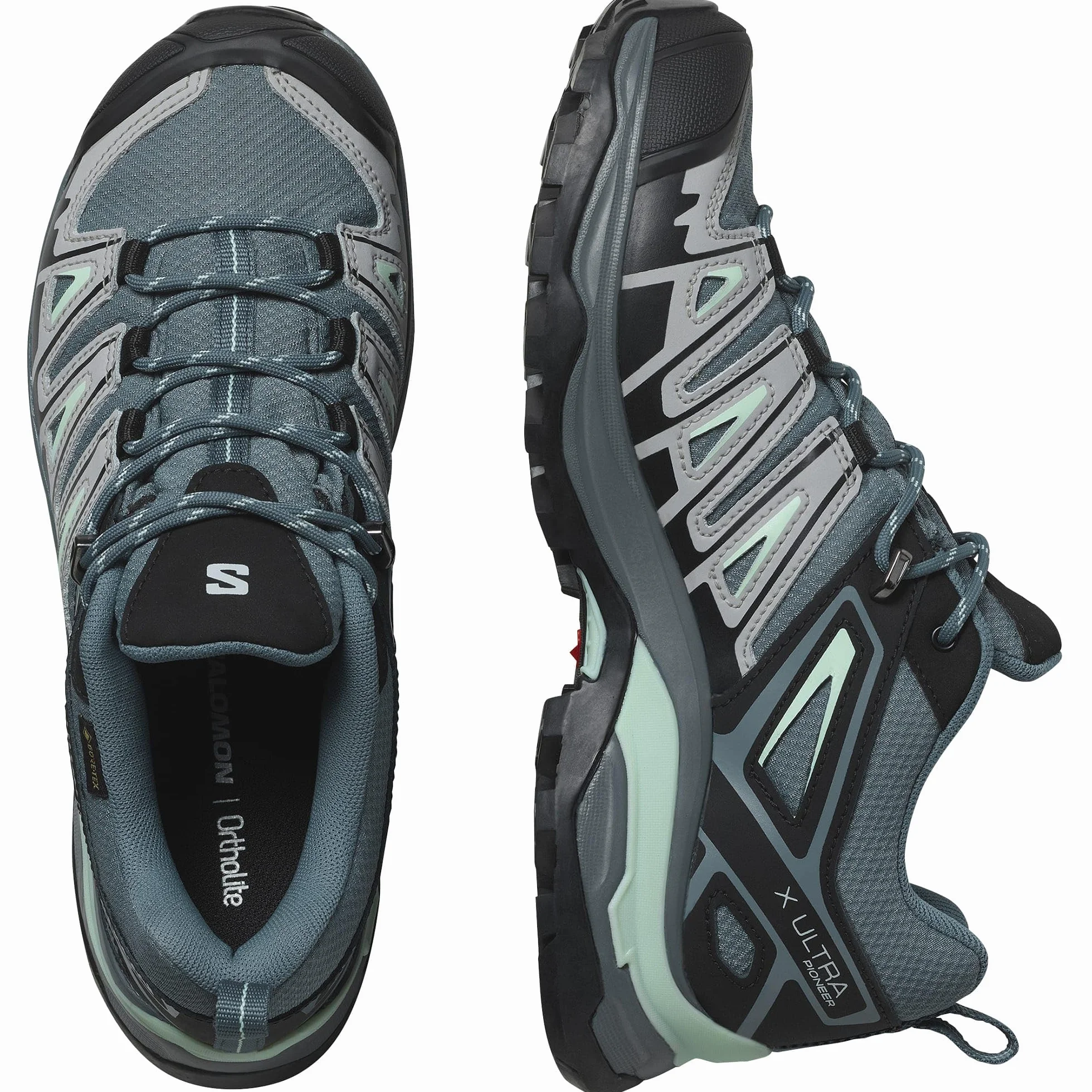 SALOMON X Ultra Pioneer Gore-Tex Zapatillas Outdoor para Mujer, Cualquier clima, Sujeción del pie segura, Estabilidad y amortiguación