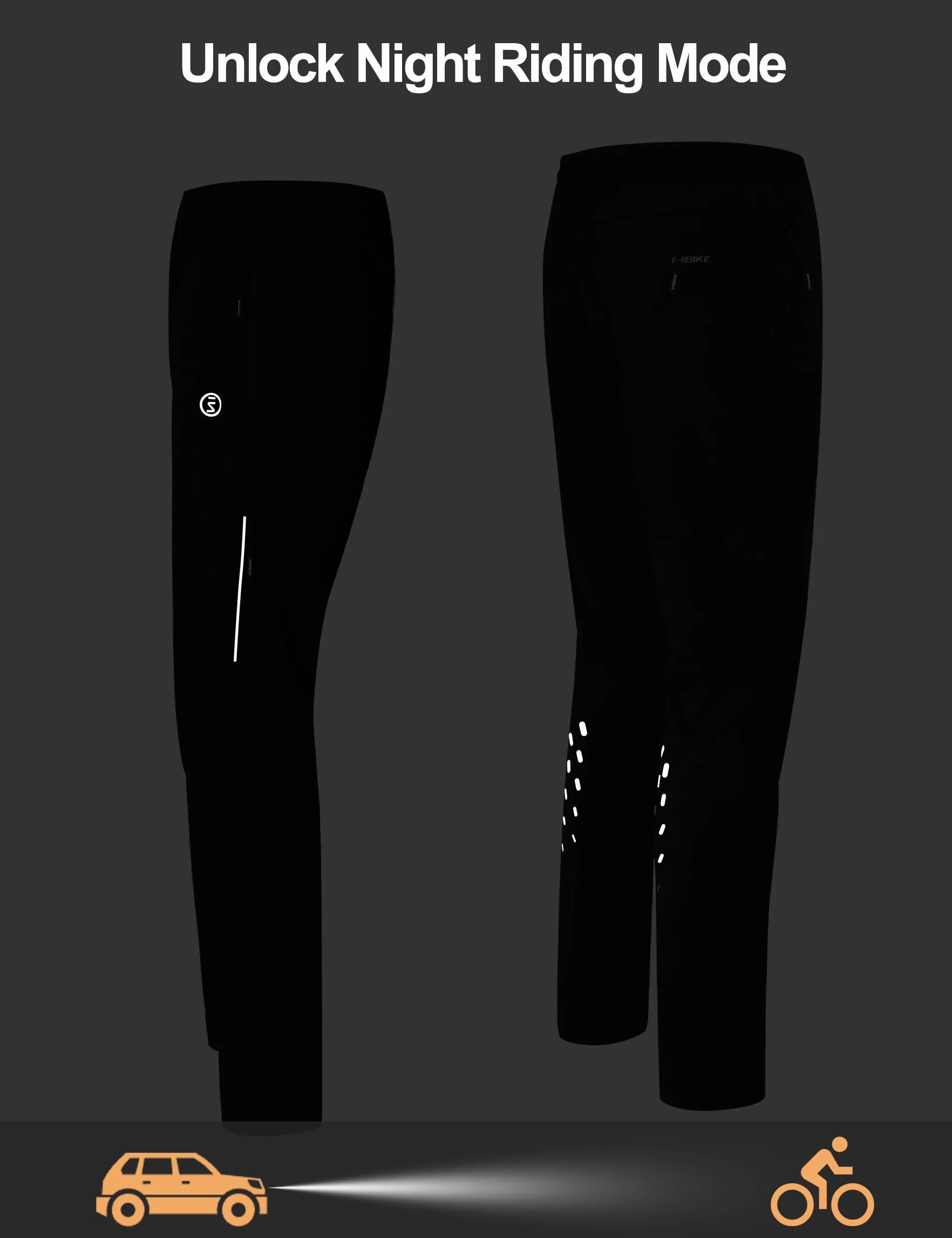 INBIKE Pantalones de Deporte Hombre Ligero Secado Rápido Trekking Senderismo Jogging Ciclismo MTB Deportes al Aire Libre Transpirable S-4XL LP702