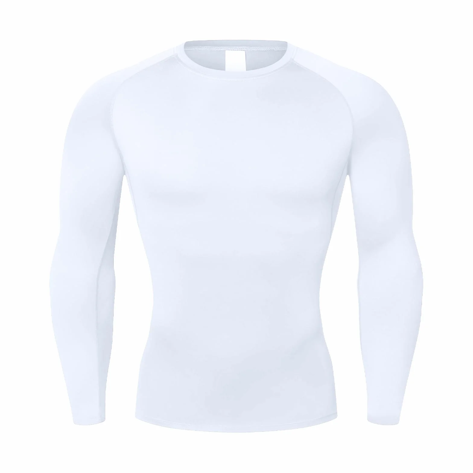 NuCamper Camiseta de Compresión de Manga Larga para Hombre, Base Layer para Correr Transpirable Secado Rápido Camiseta de Manga Larga para Running Gym Ciclismo Camisa