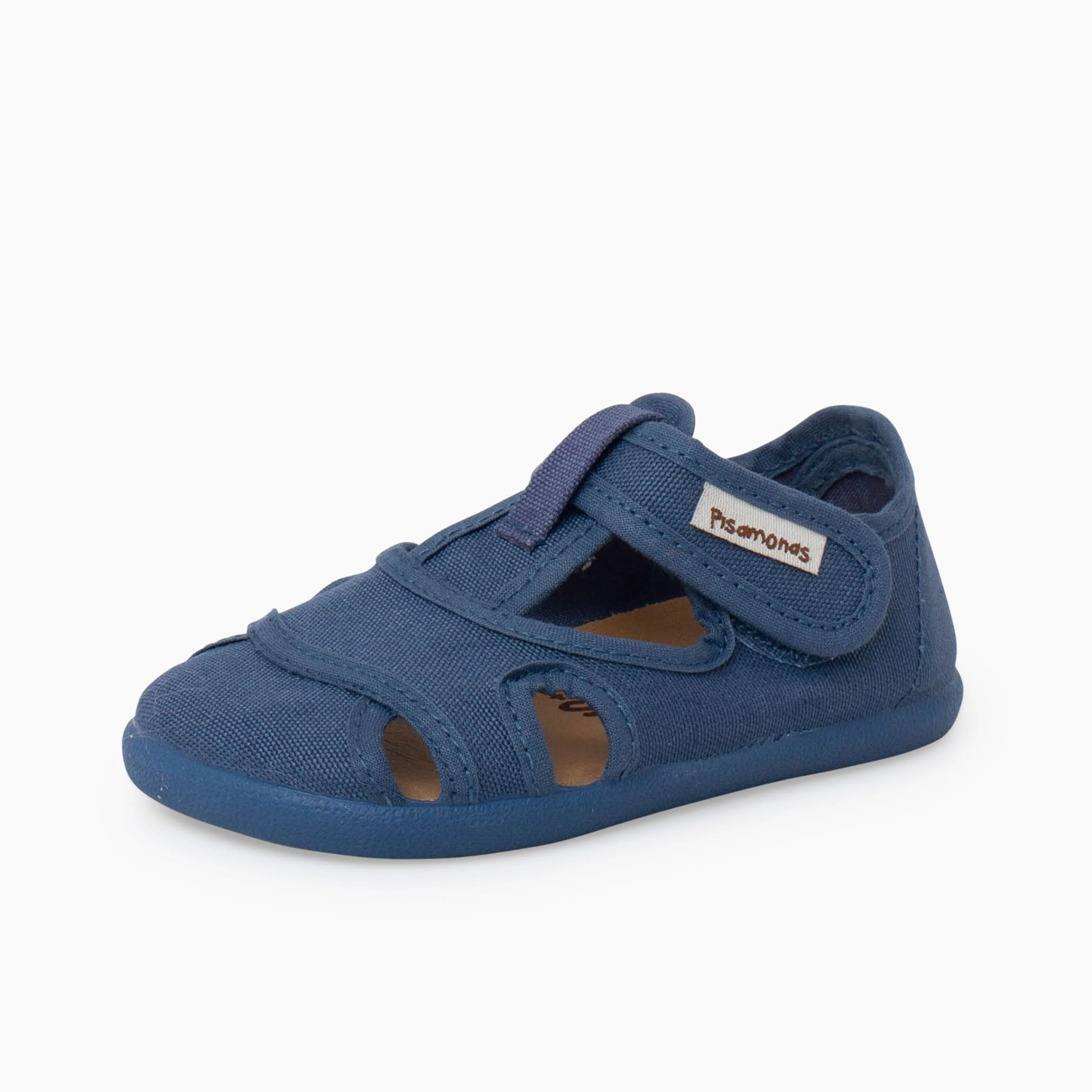 Pisamonas Sandalias Barefoot Niños Lona Cierre Ancho