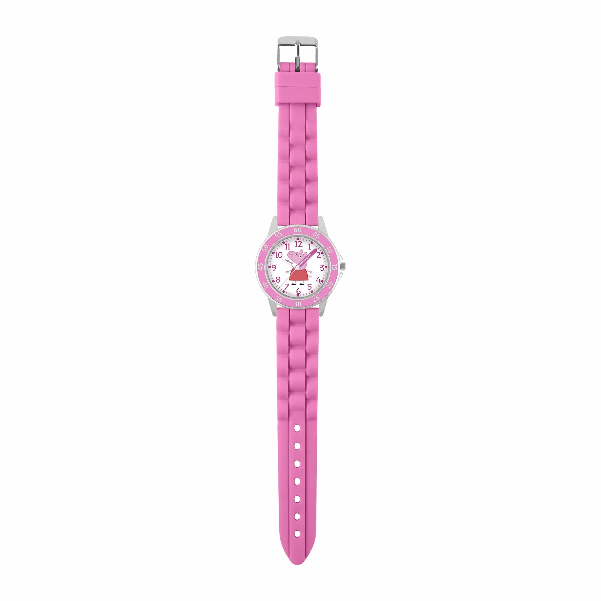 Peppa Pig Reloj analógico para Niñas de Cuarzo con Correa en Silicona PPG9000