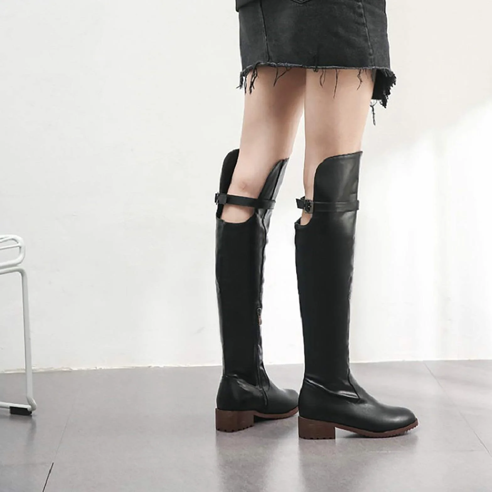 Botas De Equitación Para Mujer (34-43), Equipo Para Montar A Caballo/resistente Al Desgaste, Tacón Bajo (1-4 Cm)/cremallera Lateral, Altura Del Tubo: 51 Cm, Para Otoño/invierno,42,Yellow