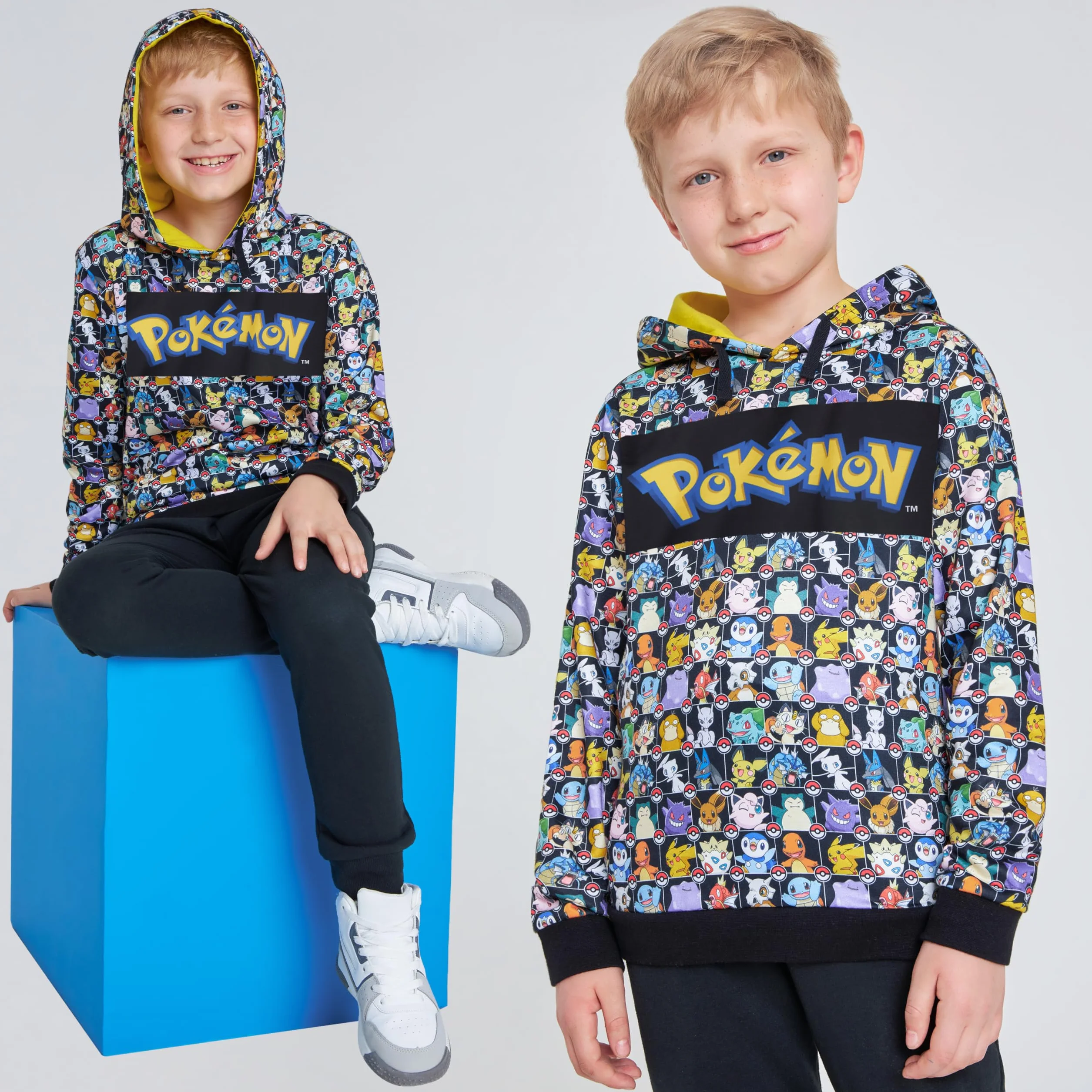 Pokémon Sudadera con Capucha Adolescentes y Niños Pikachu 4-15 Años Oficial Regalos Cumpleaños Niños Colegio