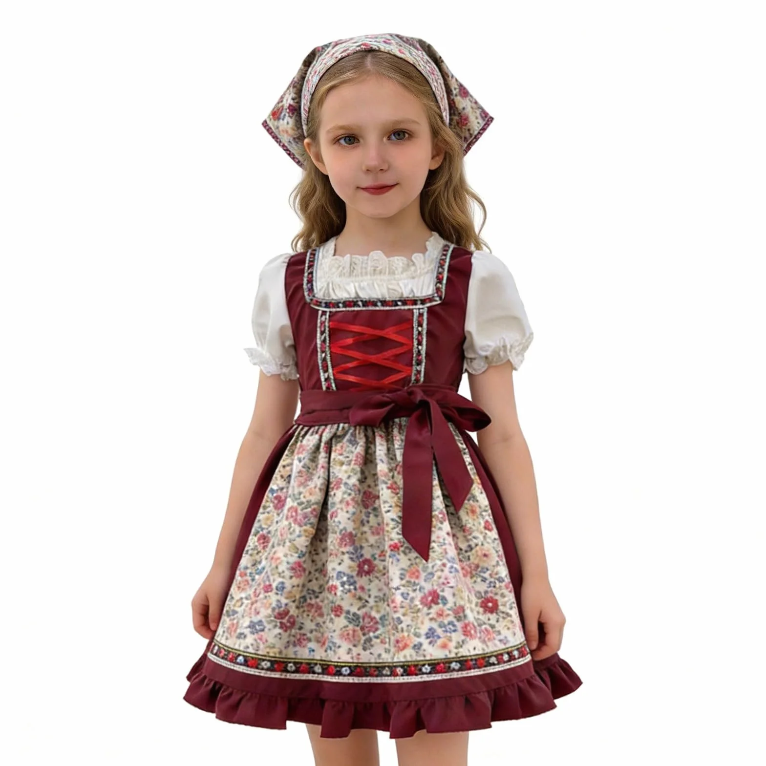 Conjunto Infantil de Estilo bávaro con Delantal para y día a día – Girls Outfits&Set categoría Productos-1 Armonía Entre Diversión y Práctica