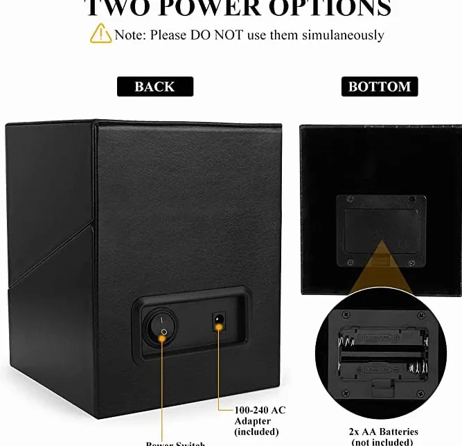 Olvy Caja giratoria para relojes automáticos, motor extremadamente silencioso