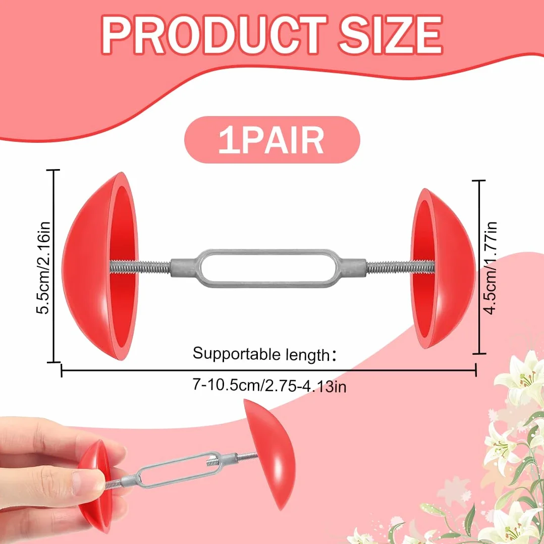1 Par Ajustable Aparadores de Zapatos, Ampliador Universal para Deportivas, Zapatos de Cuero, Tacones Altos (Ajuste de Anchura 7-12 Cm)