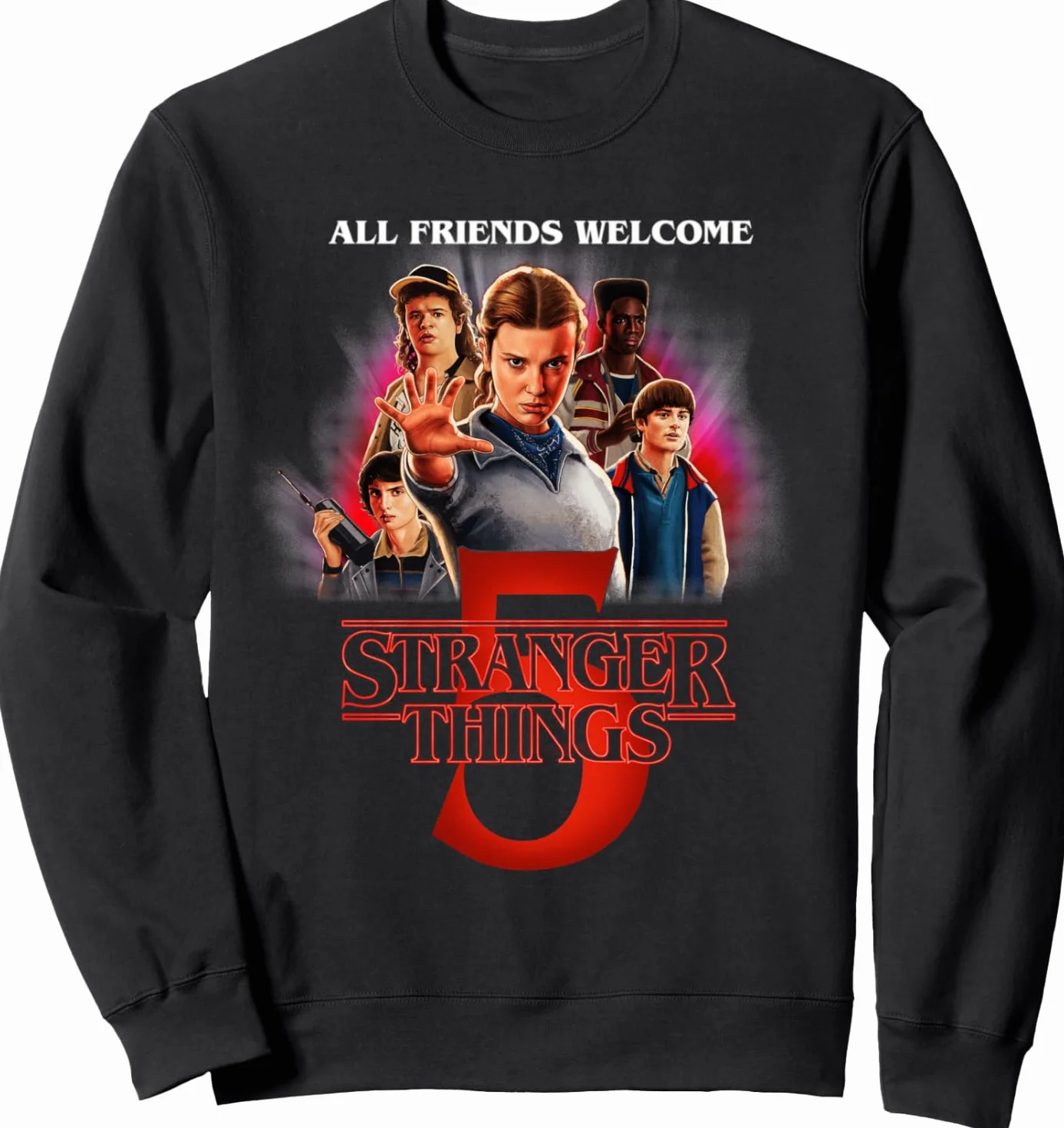 Stranger Things Season Five Poster Sudadera