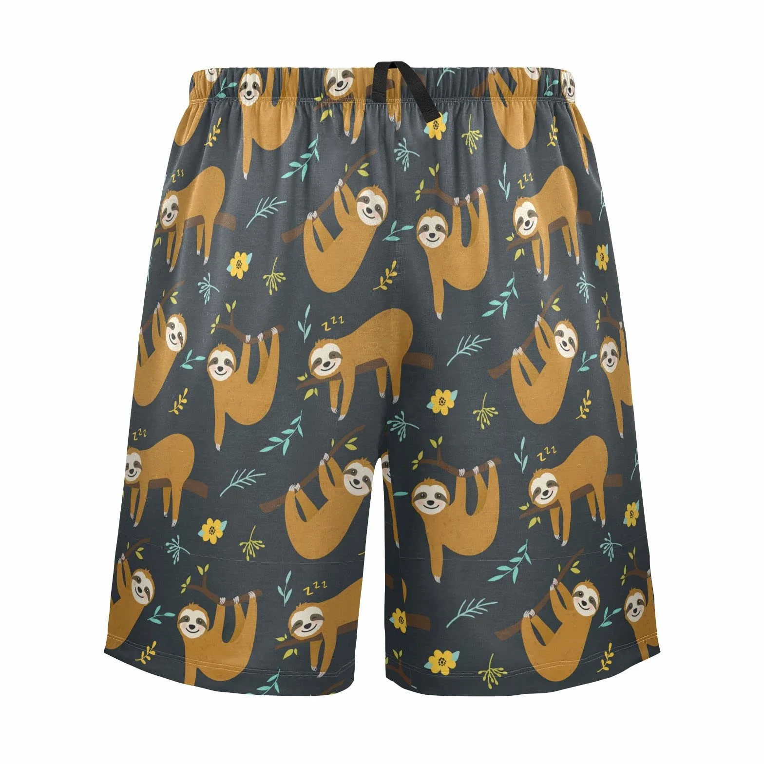 Ollabaky Pantalones cortos de pijama para hombre, pantalones cortos para dormir, pantalones de pijama con bolsillo