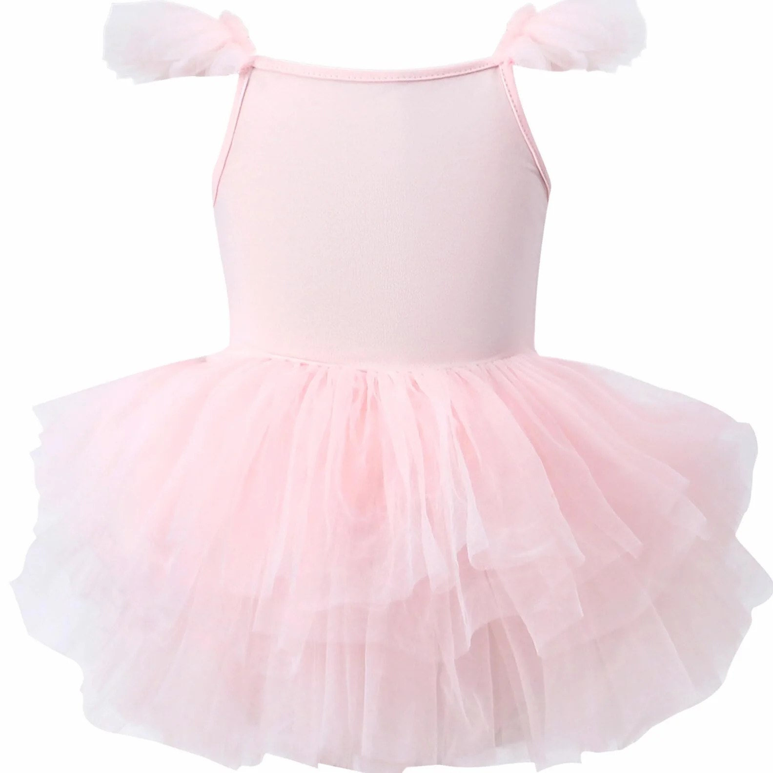 AIEOE Danza Clásica Niña Tutu Vestido Ballet Leotardo de Algodón Sin Mangas (Caballo con Botón) 1-8 Años