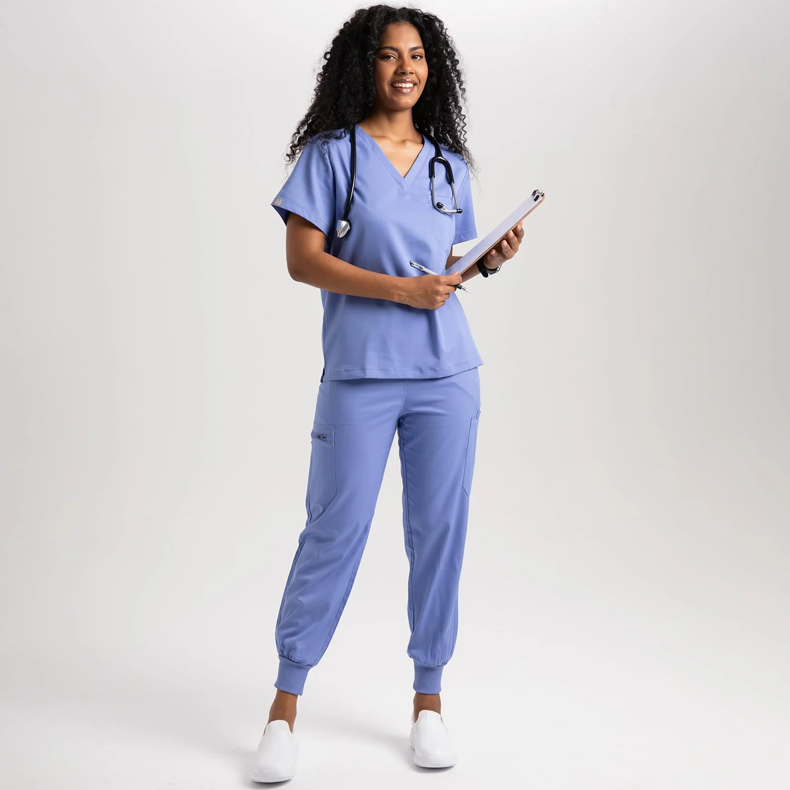 Hawkwell Zapatillas de trabajo cómodas y antideslizantes para mujer