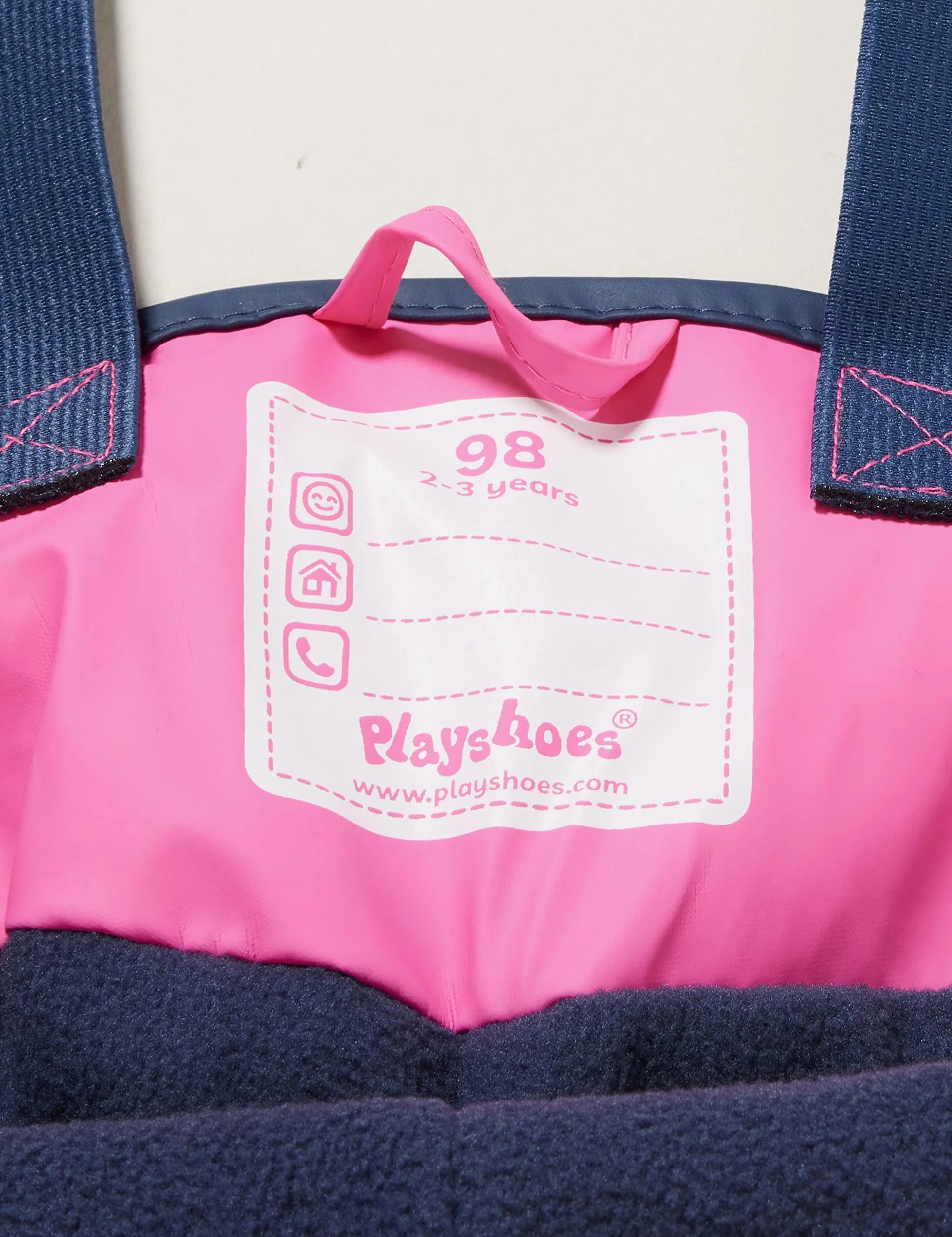 Playshoes Pantalones Barro, Peto de Lluvia, Forro Polar - Pantalones Impermeable Unisex niños