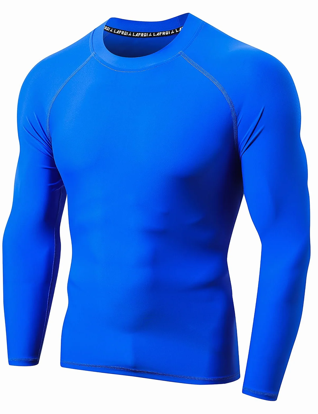 LAFROI Camiseta de Manga Larga para Hombre, protección Solar UPF 50+, de compresión, BJJ, para natación, protección contra erupciones