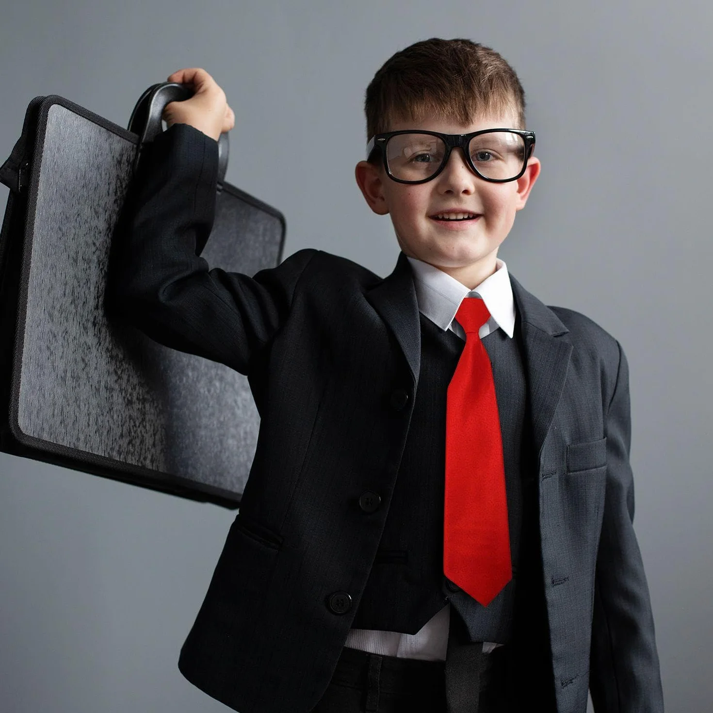 1 Tada De Lazo Para Niños, 1 Corbata, Moda Clásica, Corbata De Avión Rojo De Actuación, Camisa De Traje De Fiesta Accesorios Elees.