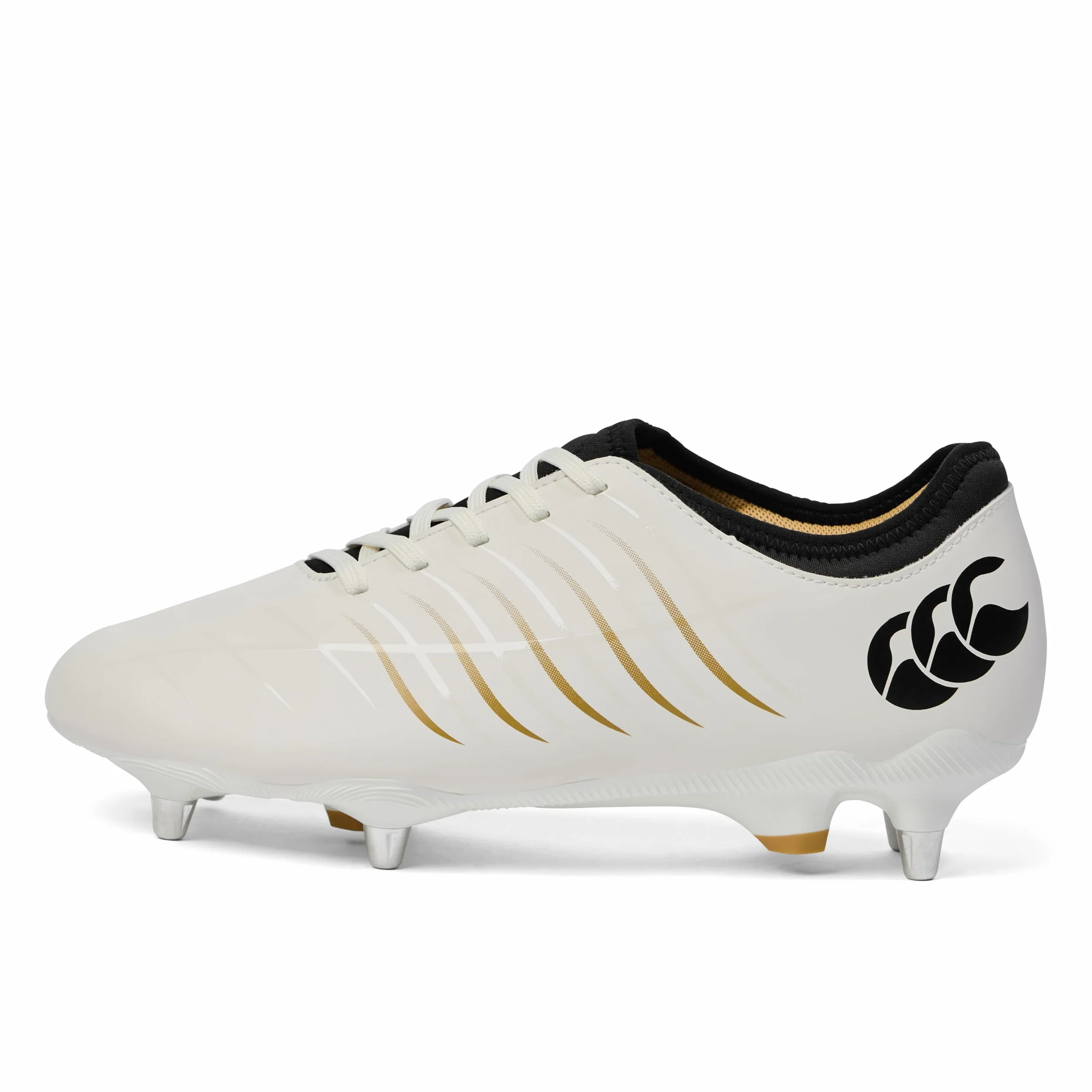 Canterbury Botas de Rugby Unisex Phoenix 2.0 Team Soft Ground para Adultos, Color Blanco