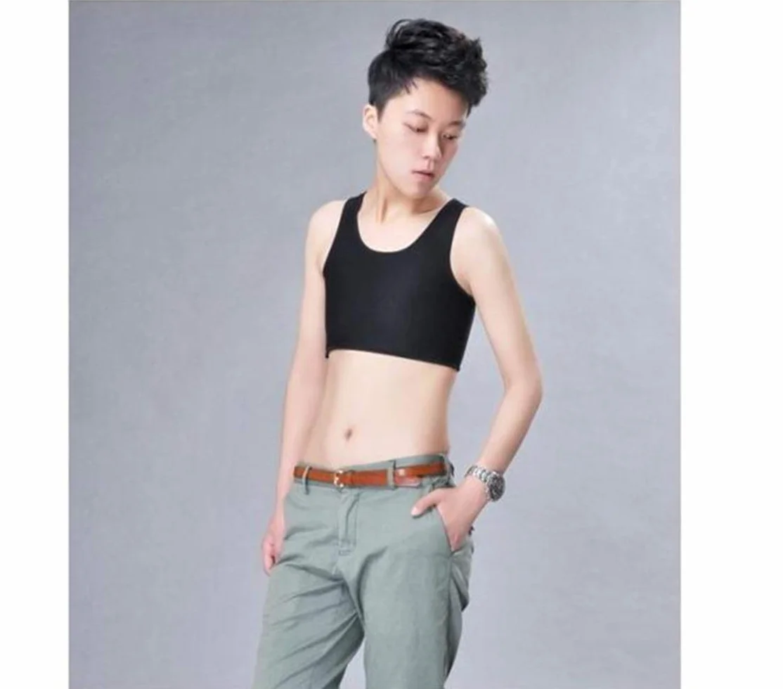 BaronHong Carpeta de compresión Plana Transpirable Tomboy Trans Lesbian