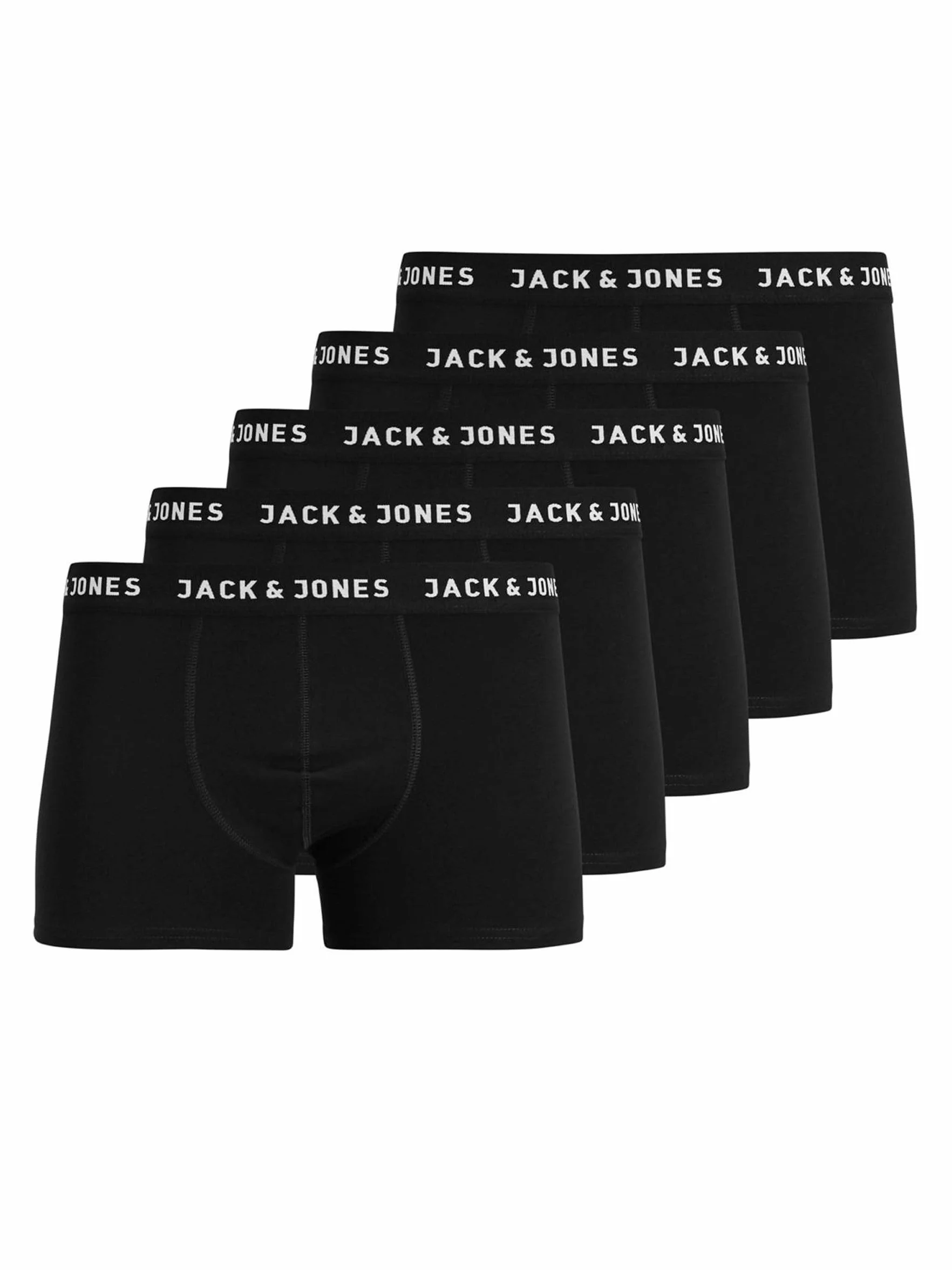 Jack & Jones Jachuey Trunks Noos Jnr - Pack de 5 Unidades Calzoncillo Niños (Pack de 5)