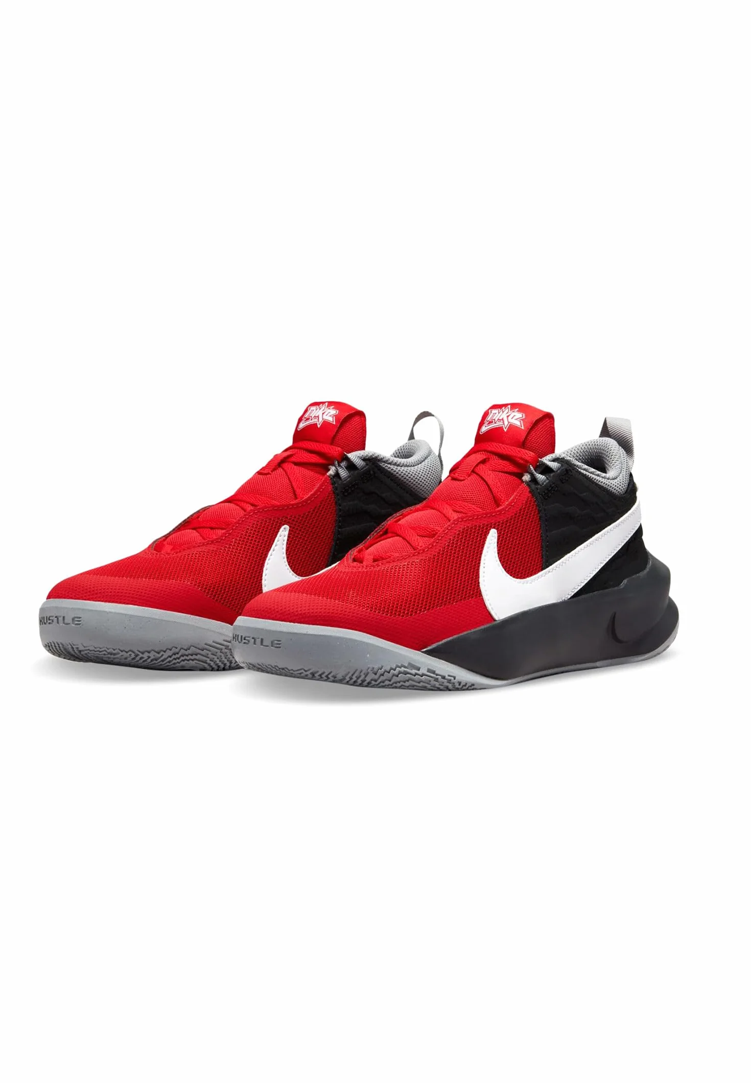 Nike Team Hustle D10 GS CW6735 607 - Zapatillas deportivas para niños, color rojo