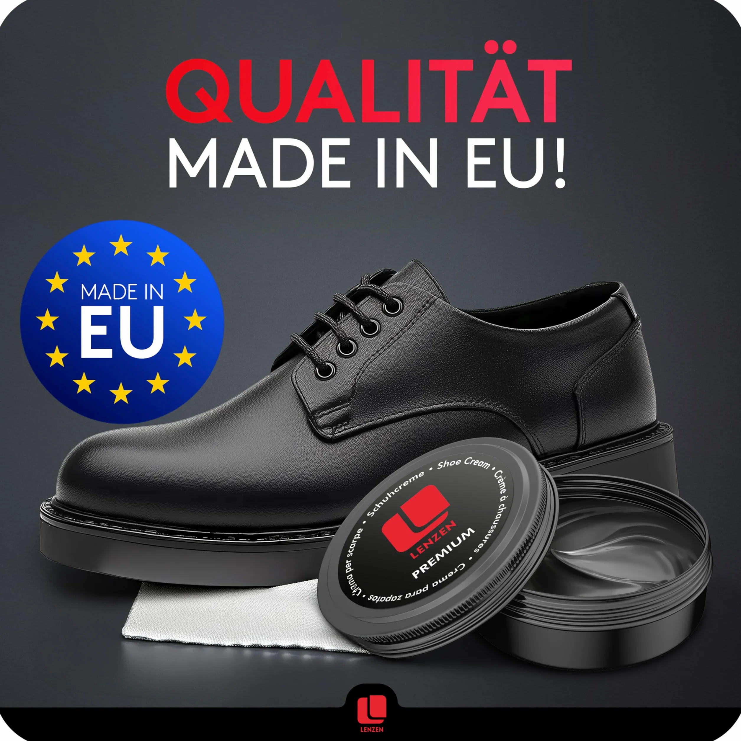 Premium Betun Zapatos para cuero liso y granulado I betun con brillo y renovación del color I tinte para zapatos ante I tinte para zapatos de piel I crema zapatos en diferentes colores