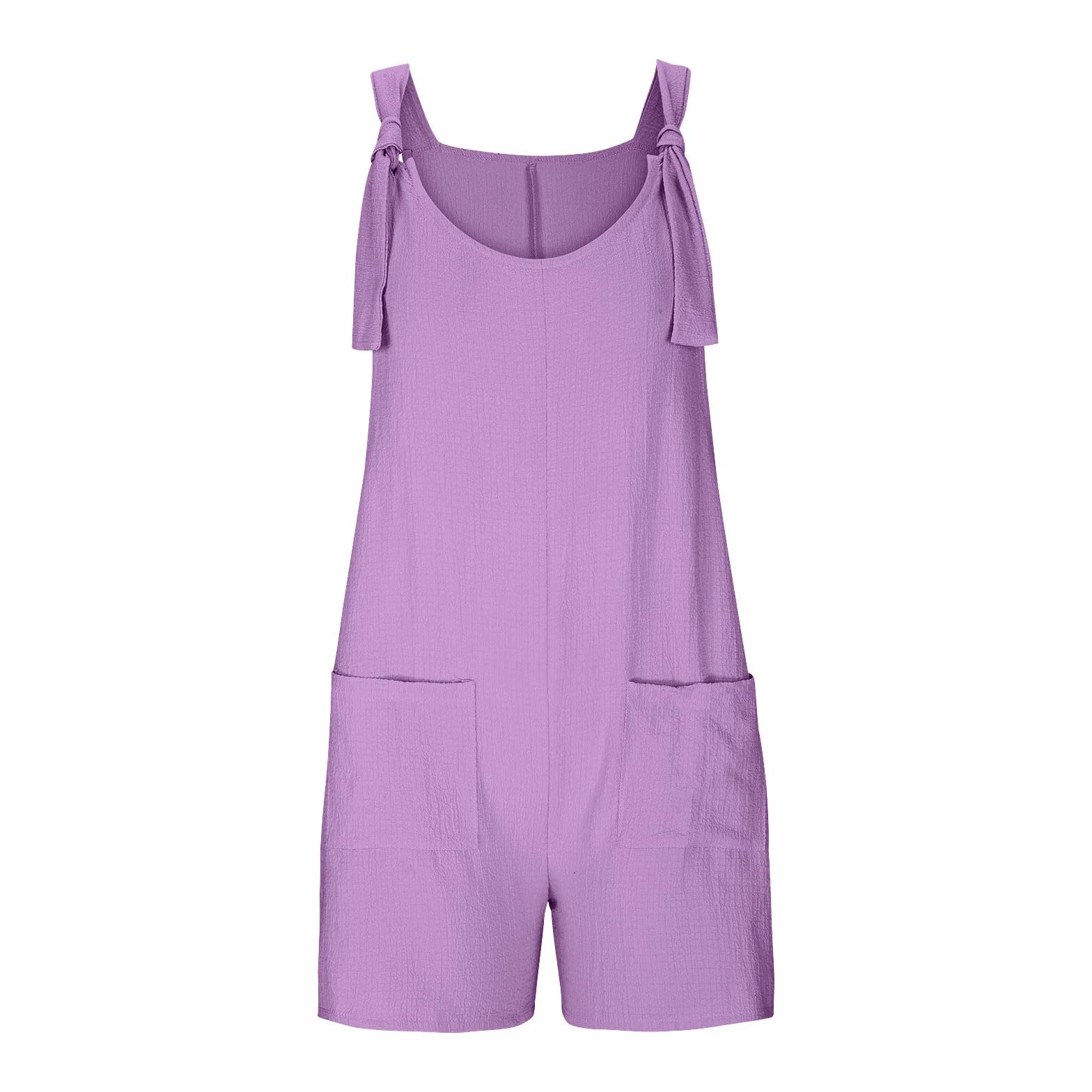 2025 Mono Niña,Mameluco Casual Sin Mangas de Verano para Niñas Color Sólido Overol Corto de Verano Peto de Una Sola Pieza con Bolsillos para Niños Casual Pantalones con Tirantes 5-14 Años