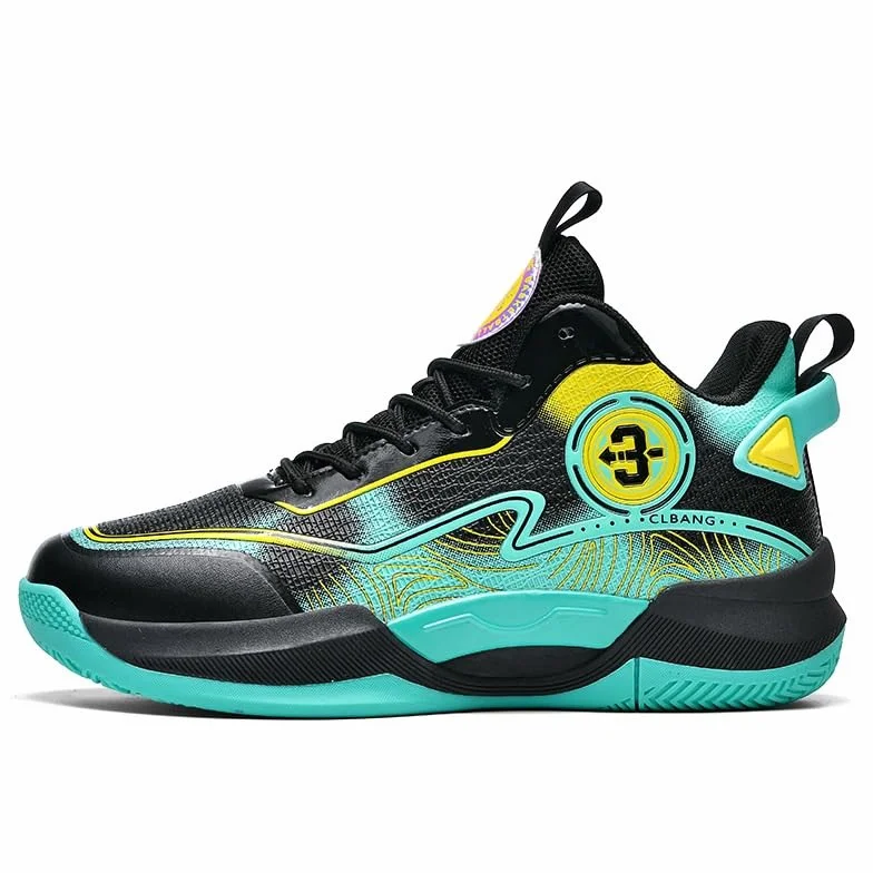 Los Zapatos de Baloncesto for Hombre Son Ligeros, Antideslizantes, Resistentes al Desgaste, Botas de Entrenamiento for Deportes al Aire Libre Que absorben los Golpes