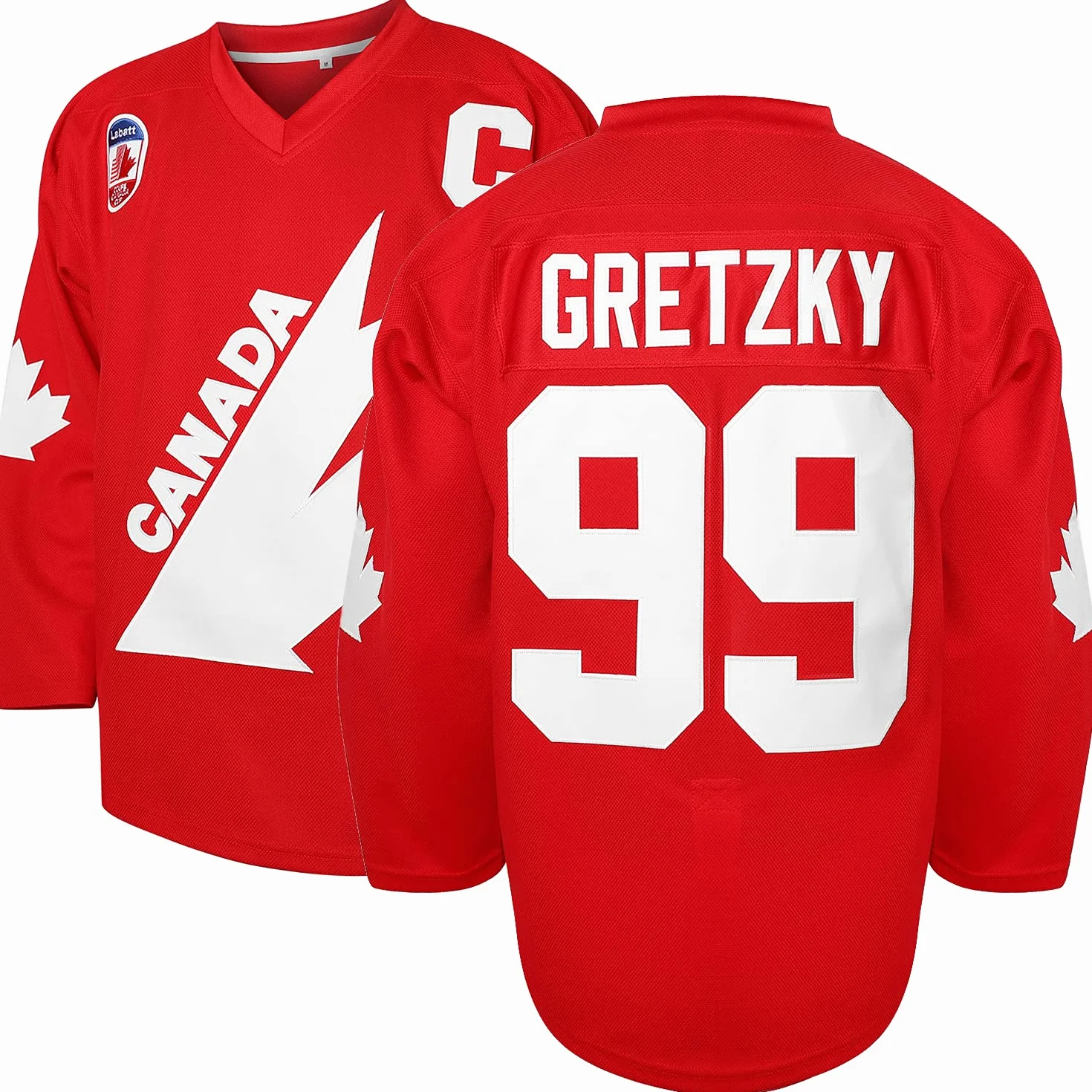 Gretzky #99 Team Canada - Jersey de hockey sobre hielo para Navidad, color rojo