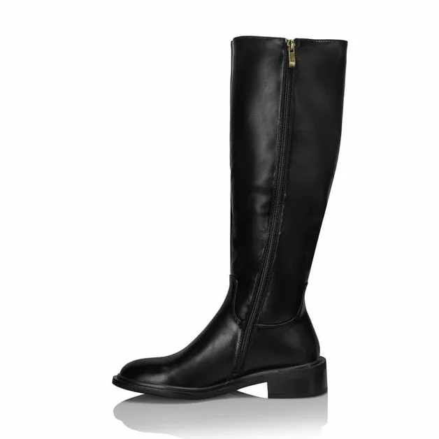 Botas de equitación para mujer con cremallera lateral
