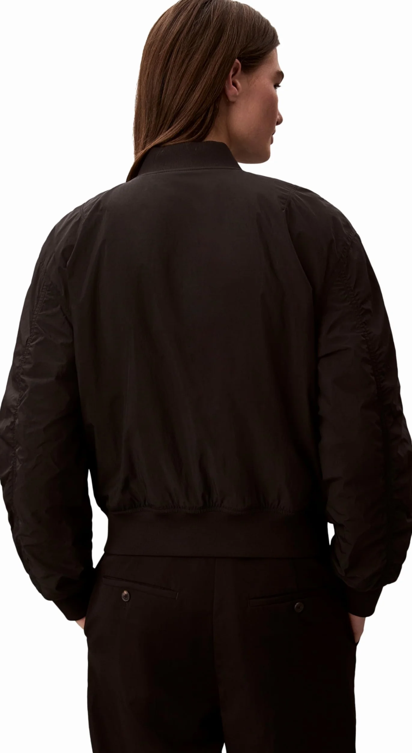 Calvin Klein Essential Nylon Bomber Jacket Lv047f505g Chaquetas Mujer