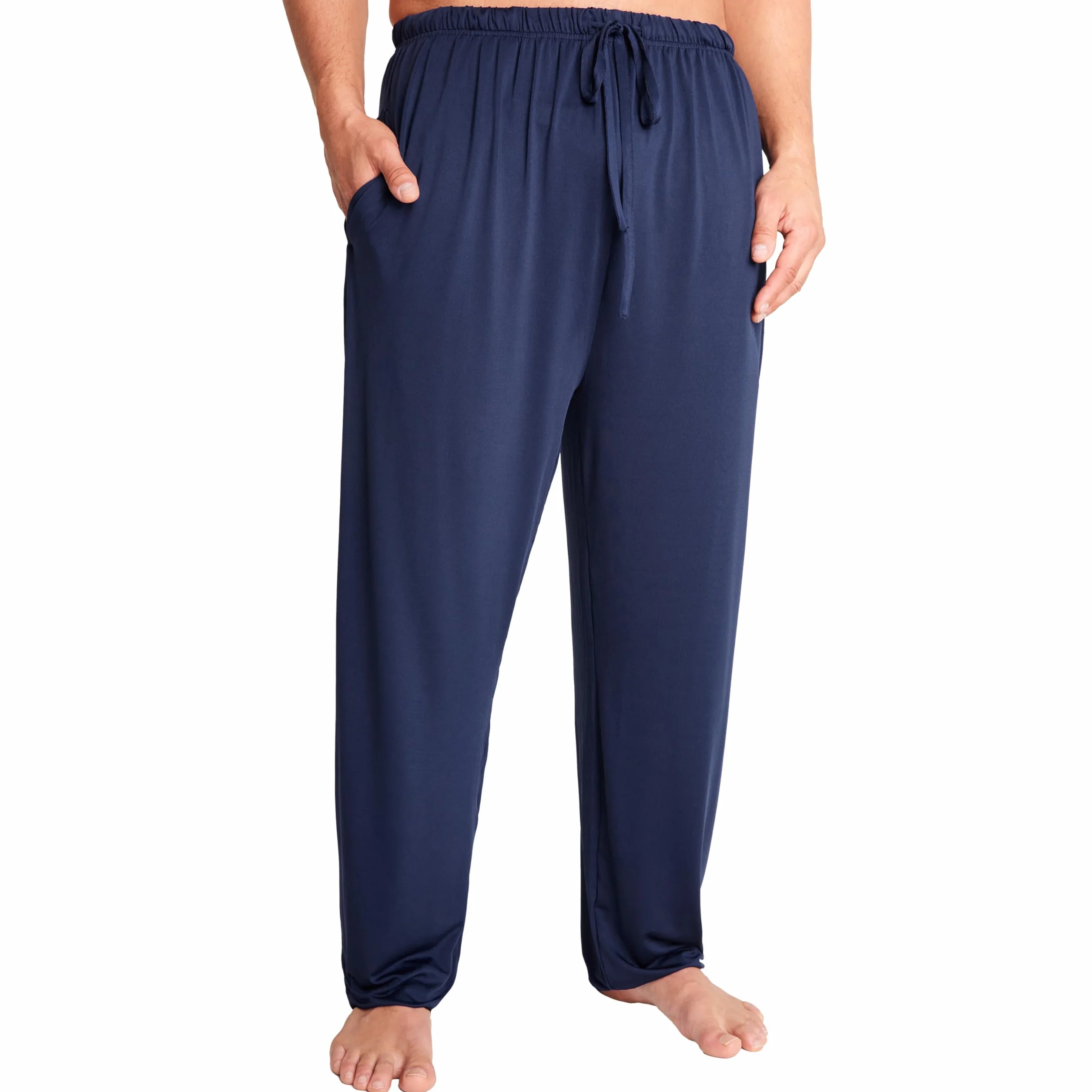 Get Trend Pantalones Pijama Hombre con Cintura Elástica y Cordón Ajustable, M-3XL, Pantalones Largos Cómodos de Estar por Casa