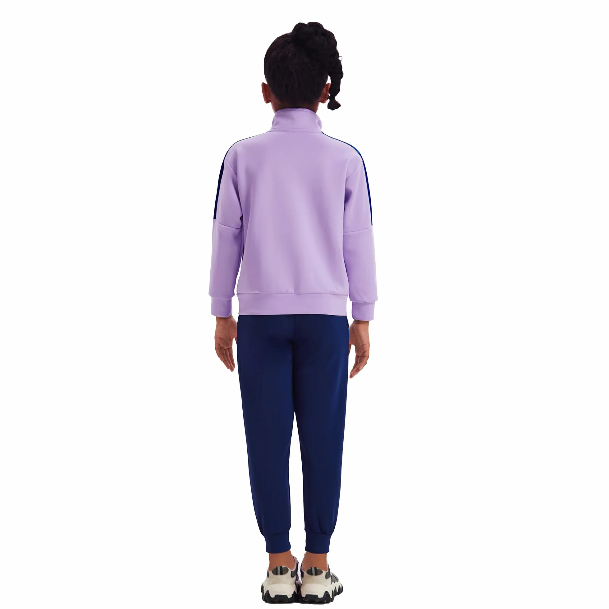Niñas Niños Chándal Conjuntos de 2 piezas Conjuntos a rayas Chaqueta bomber con cremallera y bolsillos Pantalones deportivos de jogging