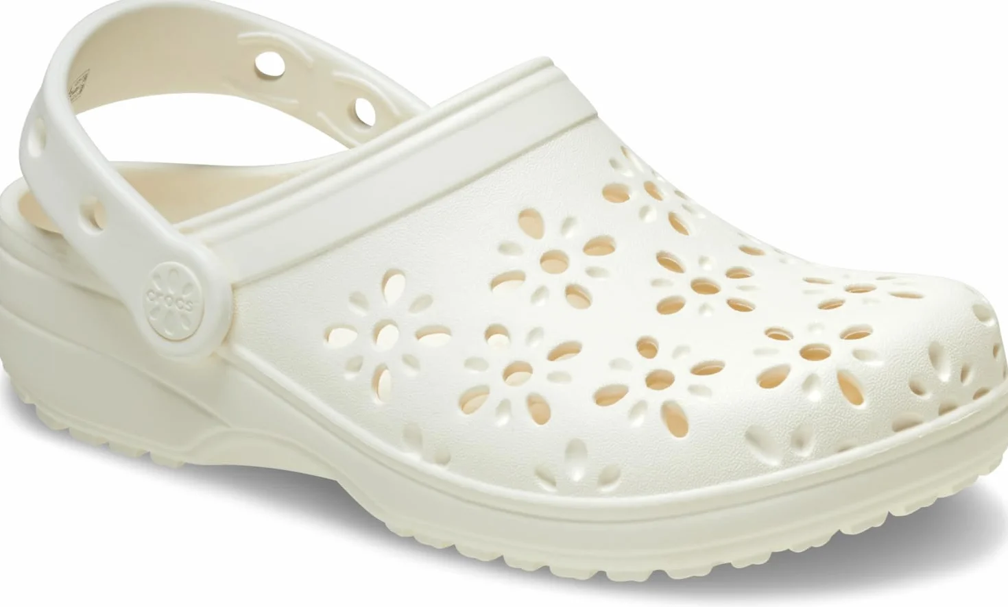 Crocs Zuecos clásicos Unisex para niños con diseño Floral Recortado