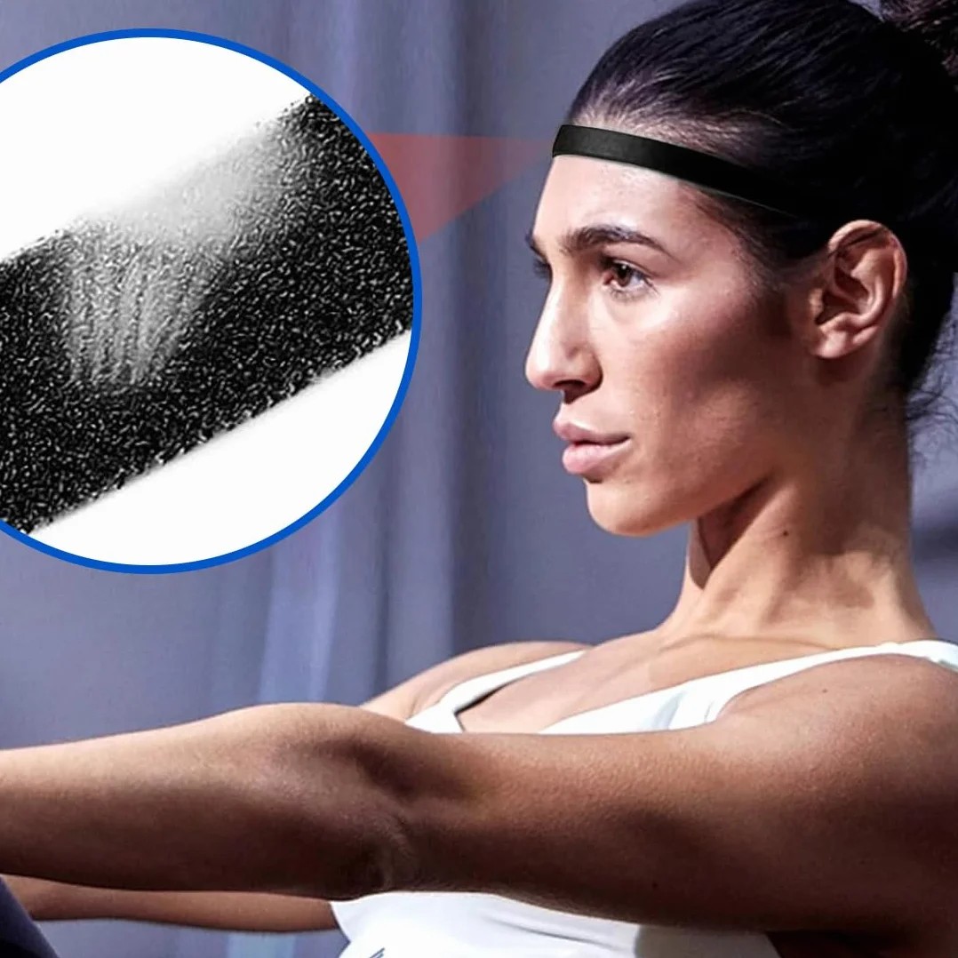 6 Piezas Cinta Pelo Deporte, Cinta Pelo Hombre, Niño Mujer Deporte Diadema Deportiva Elásticas Antideslizante Ppara Yoga Fútbol Jogging-Negro Blanco y Azul