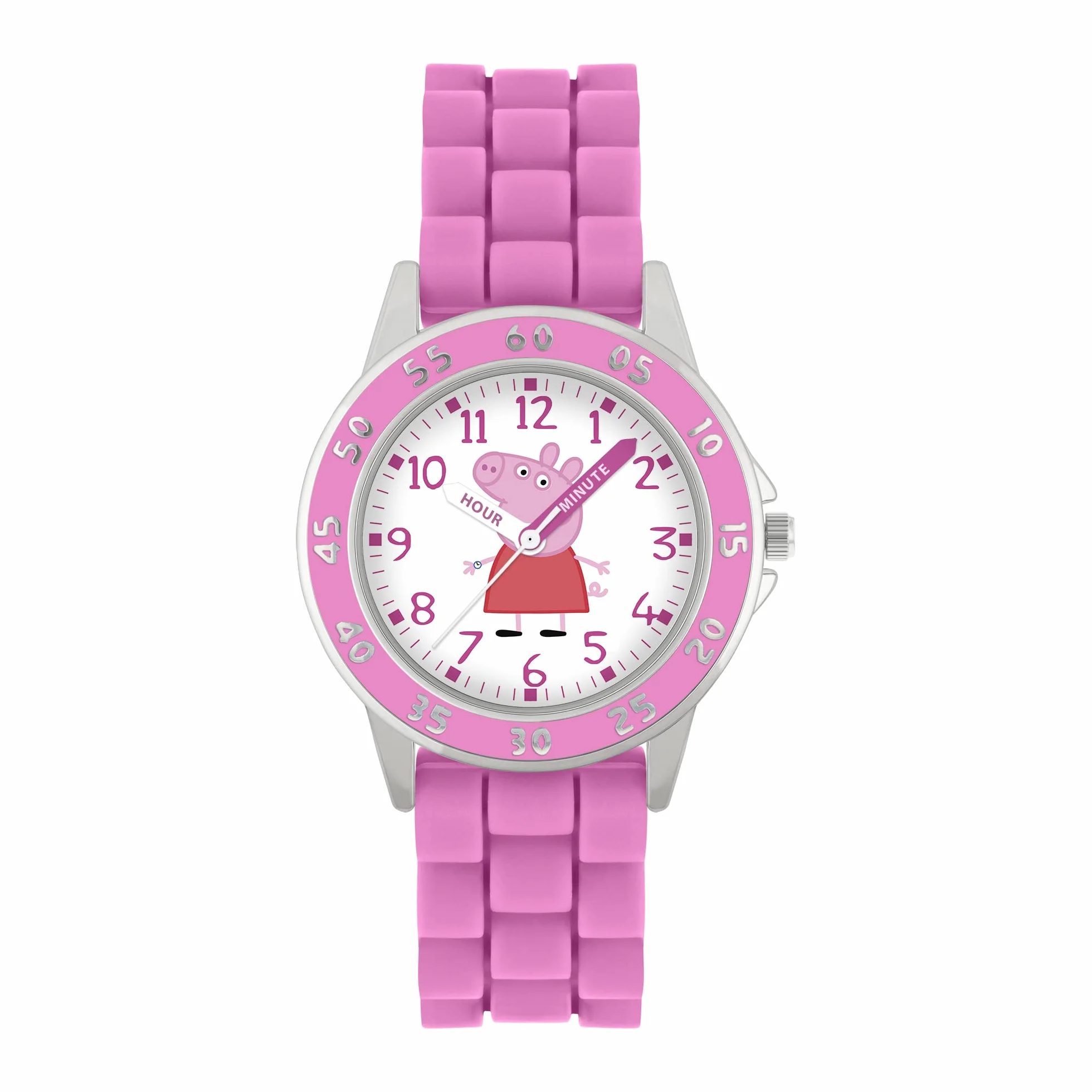 Peppa Pig Reloj analógico para Niñas de Cuarzo con Correa en Silicona PPG9000