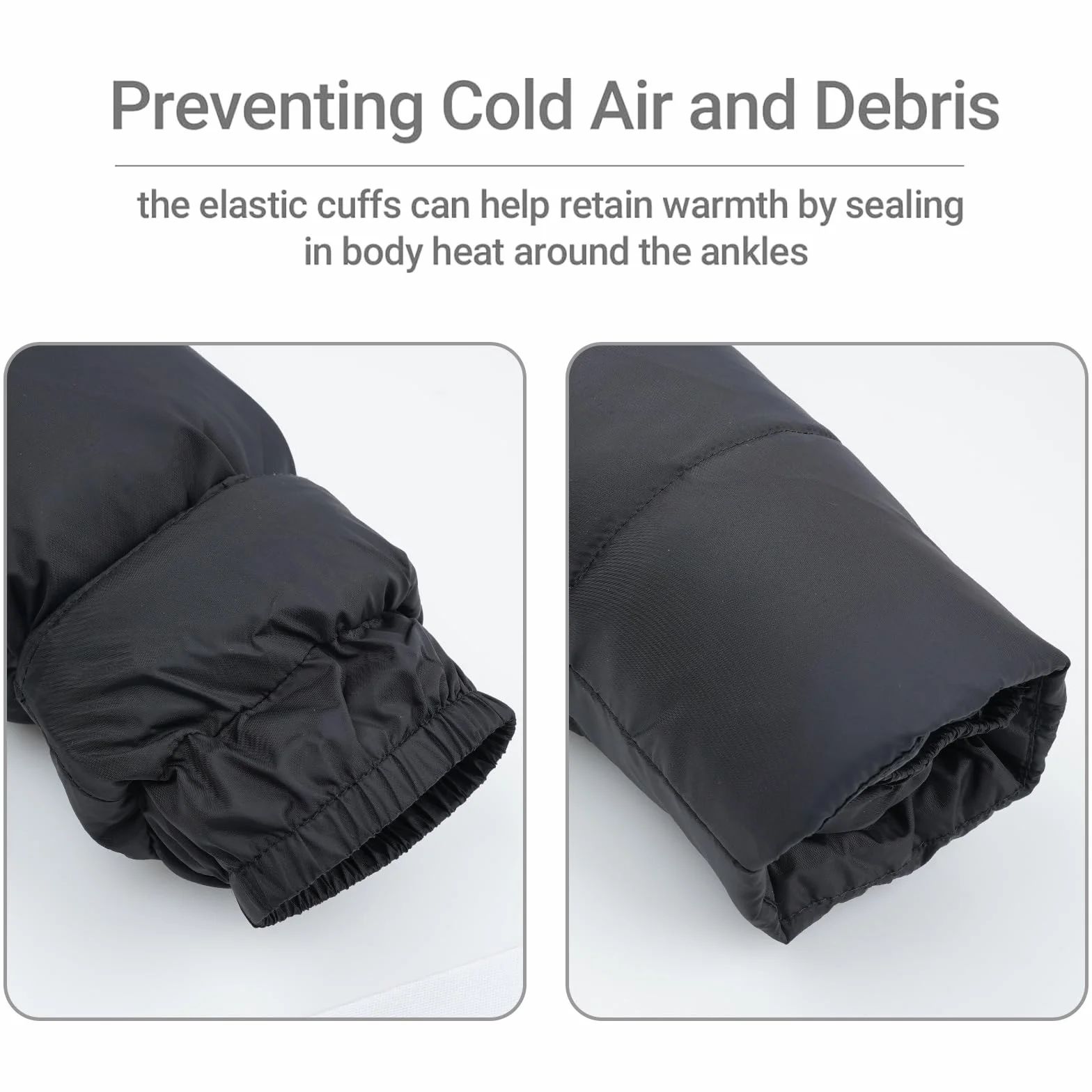 Niño Niña Conjunto de Esquí, Chaqueta con Capucha + Pantalón de Esquí Impermeable Traje de Nieve 2 Piezas Traje de Esquí Abrigos de Pluma Pantalones de nieve Pantalones de Babero, Negro 4-5 Años