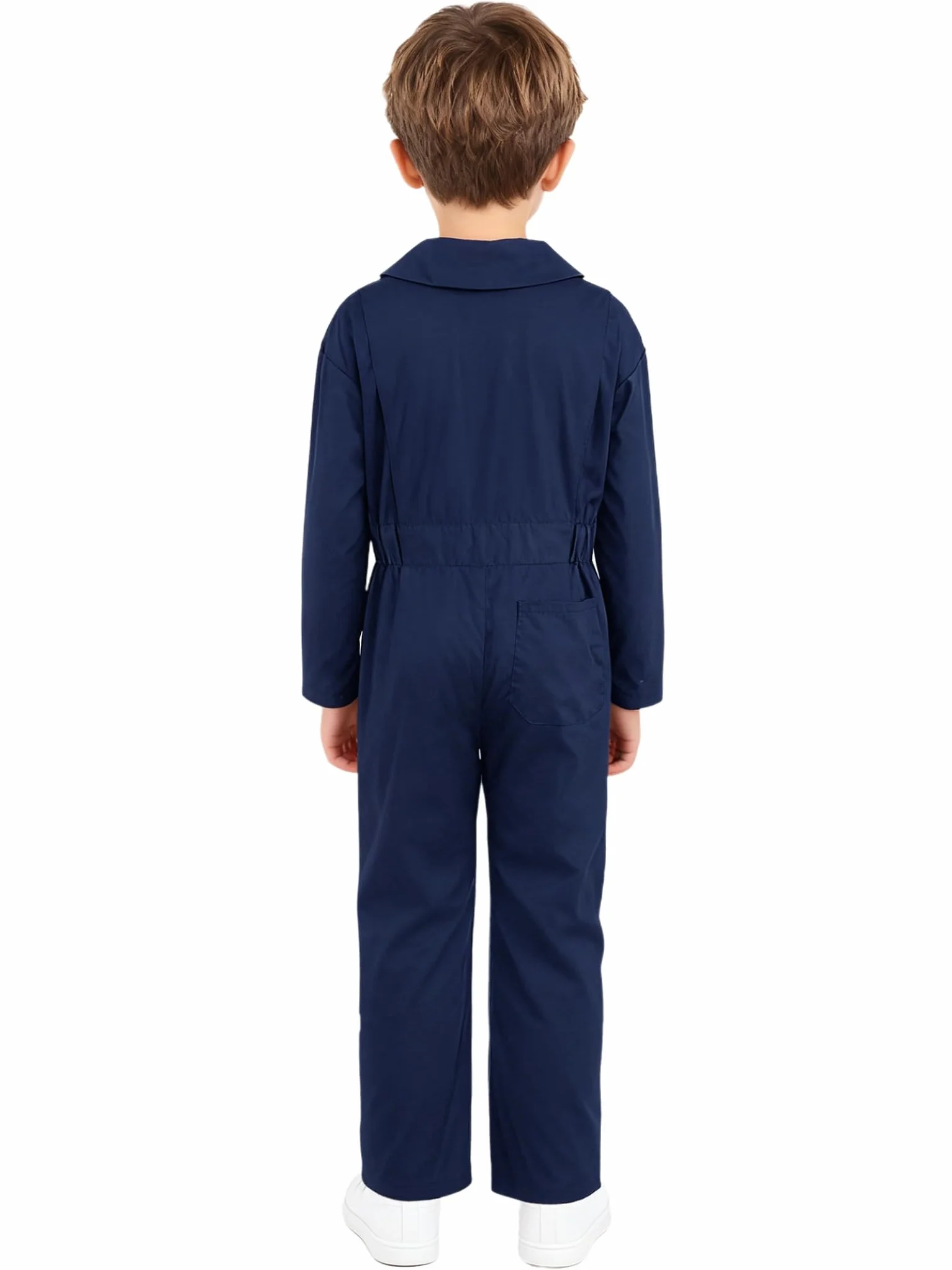 Unisex Niño Trabajo Mono Manga Larga Uniforme Ropa de Trabajo para 5-16 Años