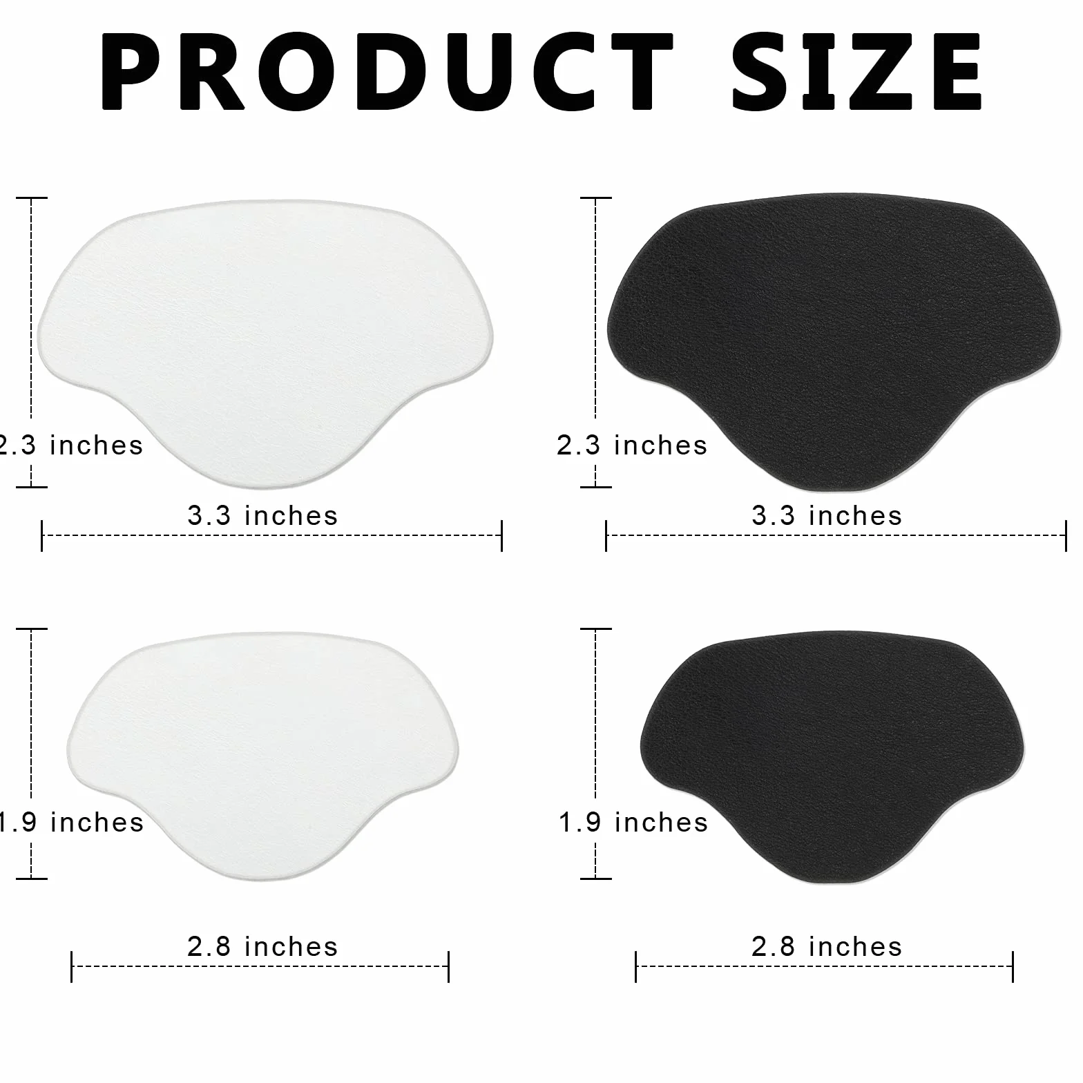8 Pares de Reparación de Talón Zapato Reparación de Orificio de Zapatilla Parche de Zapatilla Parche Autoadhesivo de Talón de Zapato Parche de Prevención de Roto de Zapato, Grande y Pequeño