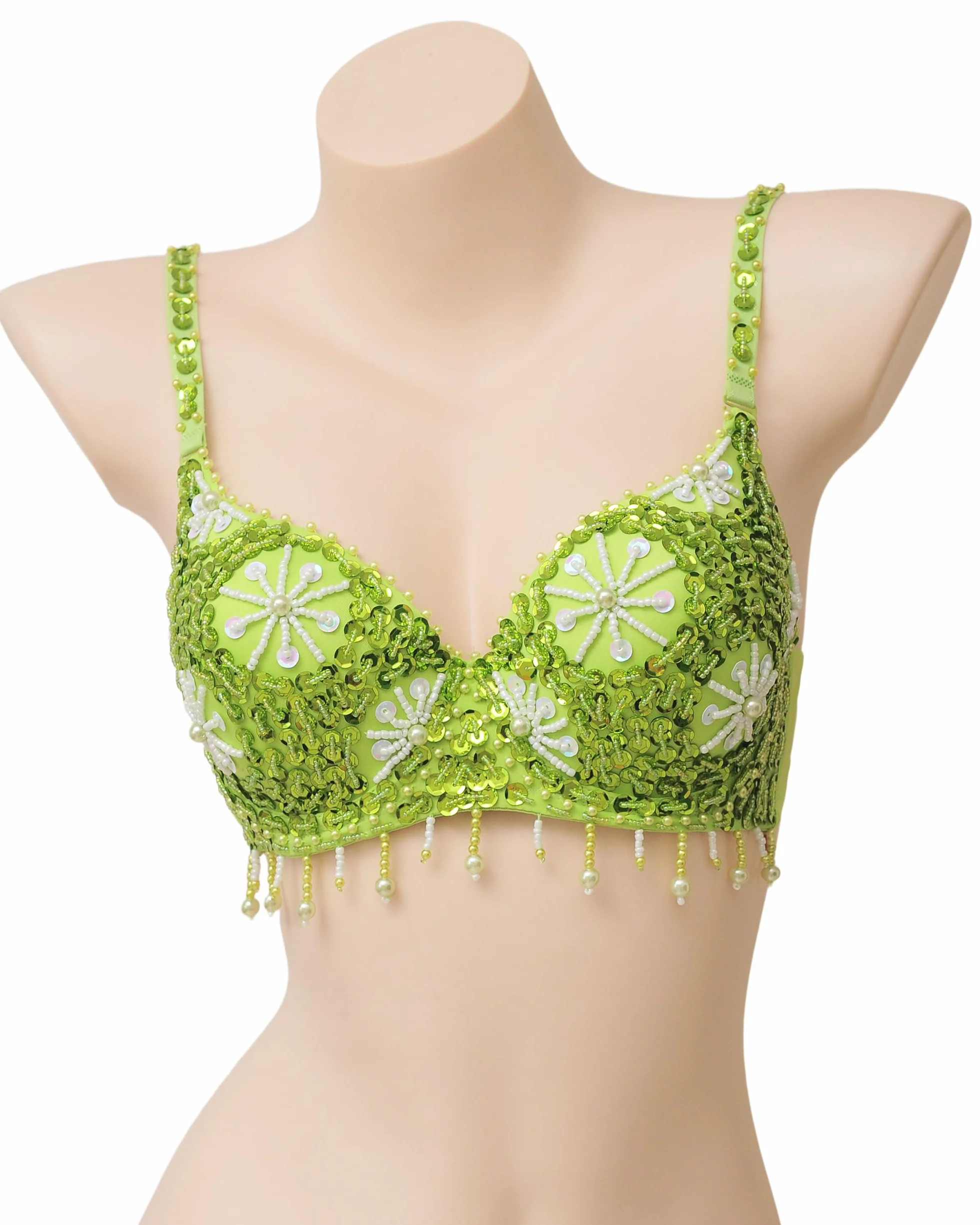 Royal SMEELASujetador con Lentejuelas para Mujer, Top con Lentejuelas para Danza del Vientre, Carnaval, Rave, Fiesta, Top Sujetador para Baile del Vientre