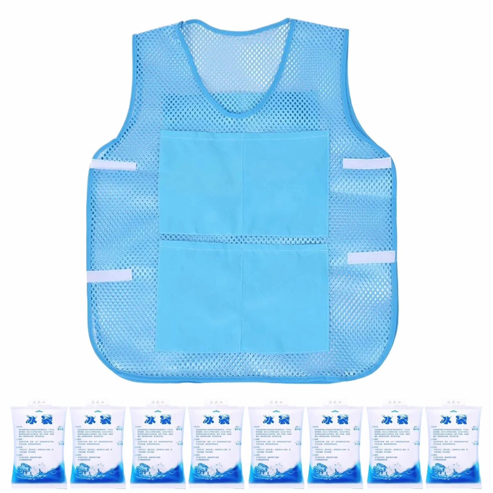 Chalecos de enfriamiento para hombres | Chaleco de hielo portátil con paquetes de hielo reutilizables | Envoltura de enfriamiento portátil para trabajo, deportes, viajes al aire libre, clima cálido, u