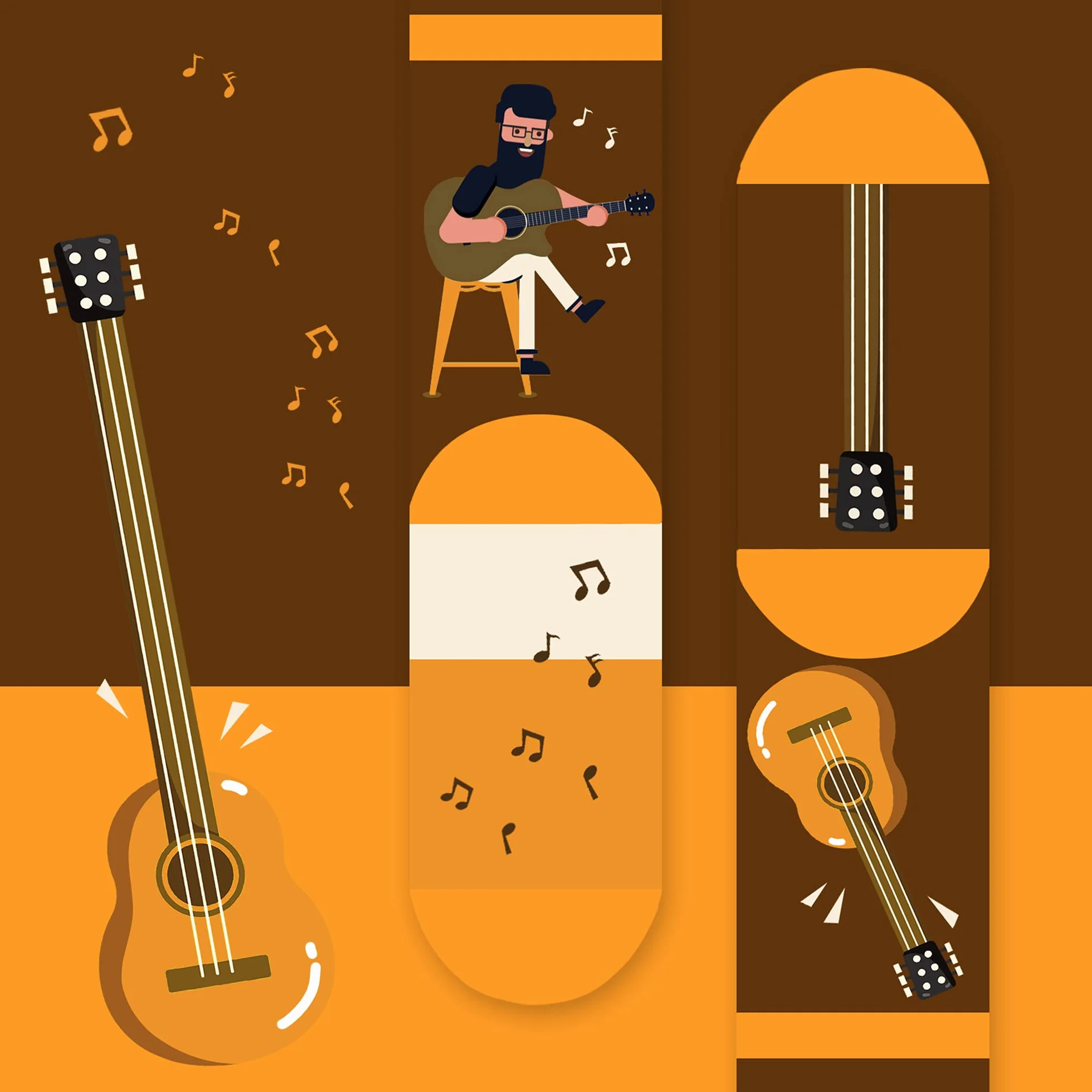 AGRIMONY Divertidos Calcetines de Guitarra para Hombre y Mujer-Regalos Originales para Navidad Cumpleaños