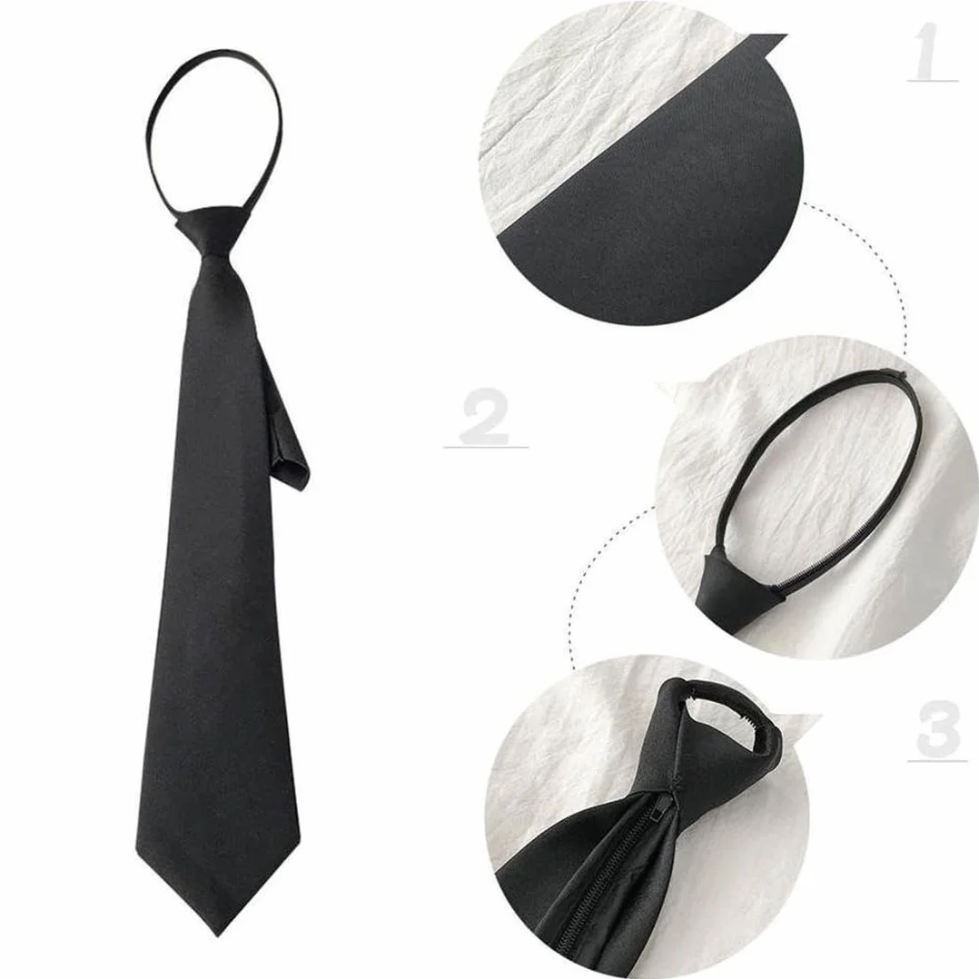 2 Piezas Corbatas Negras para Mujer, Corbata Ajustable, Corbata de Mujer, Corbata Negra, para Niñas, Graduación, Boda de Negocios