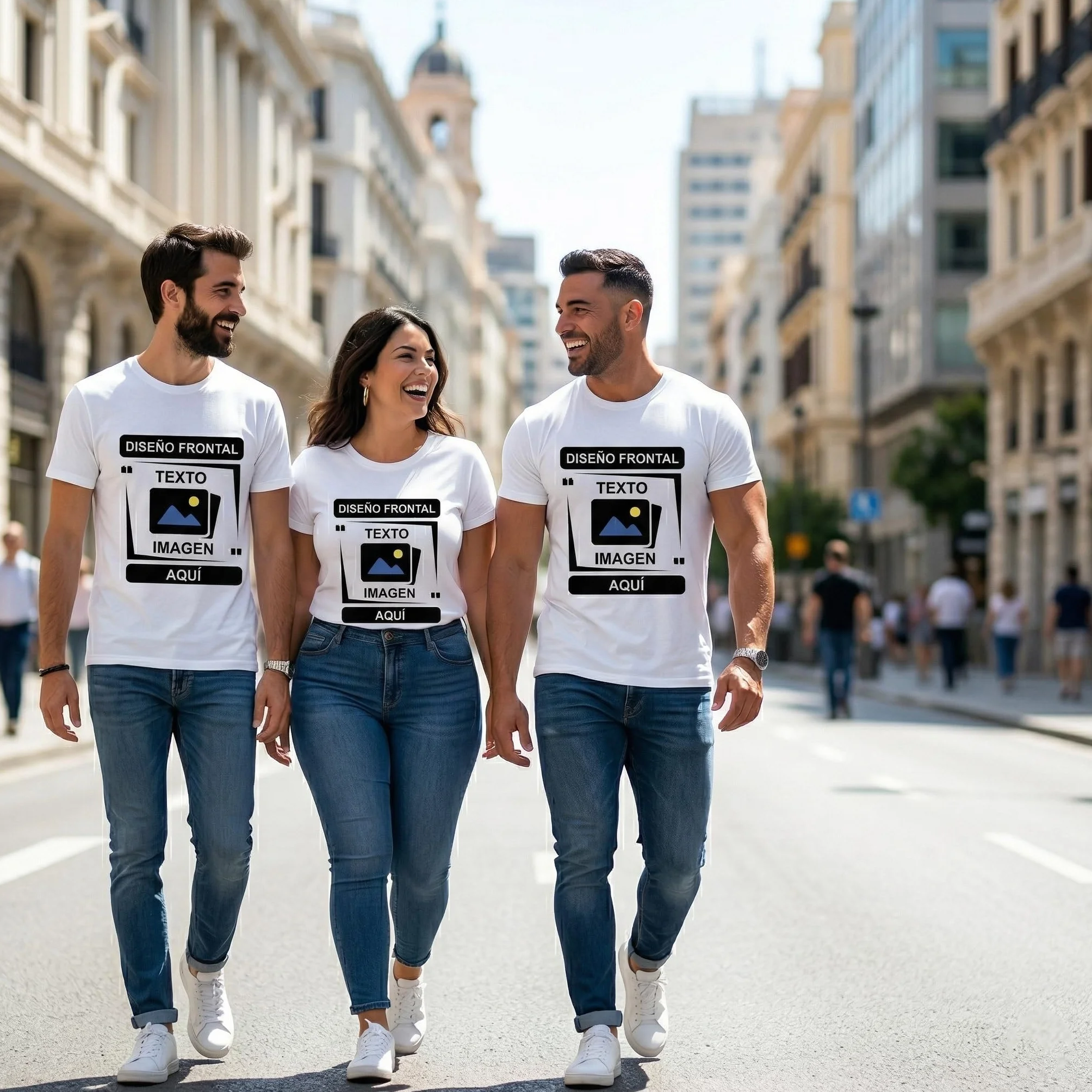 Camiseta Personalizada Foto Texto para Hombre y Mujer Camisetas Personalizadas 100% Algodón | Diseña Tu Propia Camiseta Doble Cara para Regalo, Cumpleaños, Empresa, Despedida