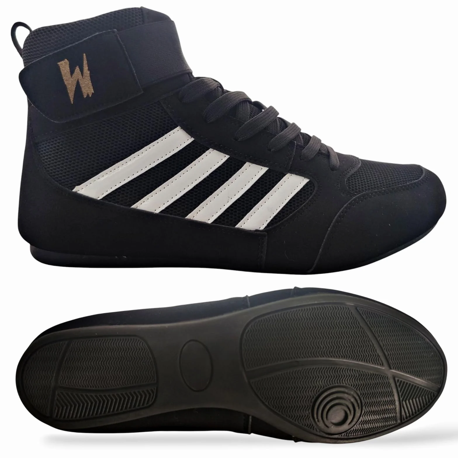Zapatos de Boxeo Fitness Lucha Libre MMA Ligero Flexible de Cuero Vegano Boxing Shoes