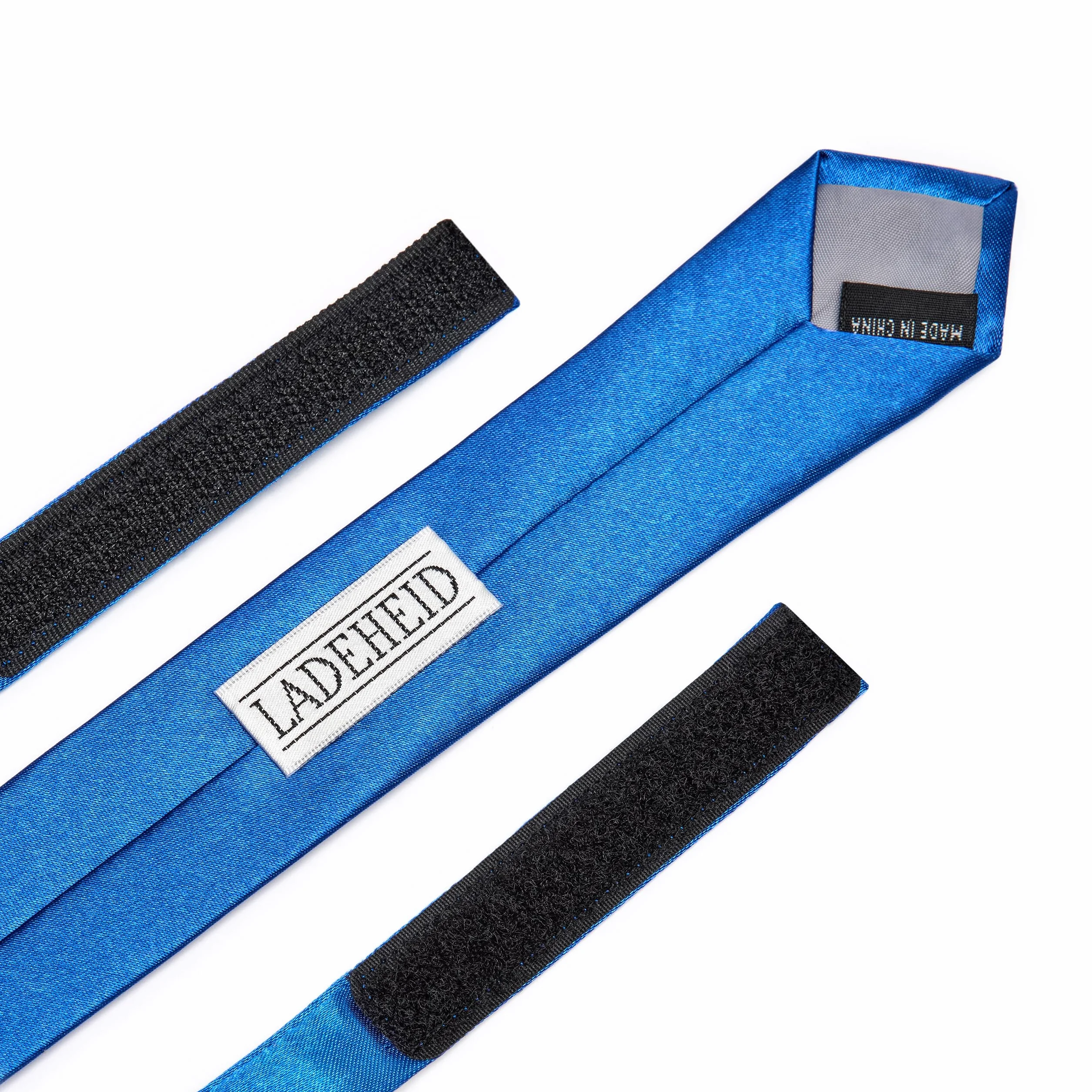 Ladeheid Corbata para niños para chicos - Aspecto elegante brillante, Pre-atada con cierre autoadherente, Perfecta para ocasiones especiales - Corbata de clip estilosa tamaño 31cm x 4cm TKS